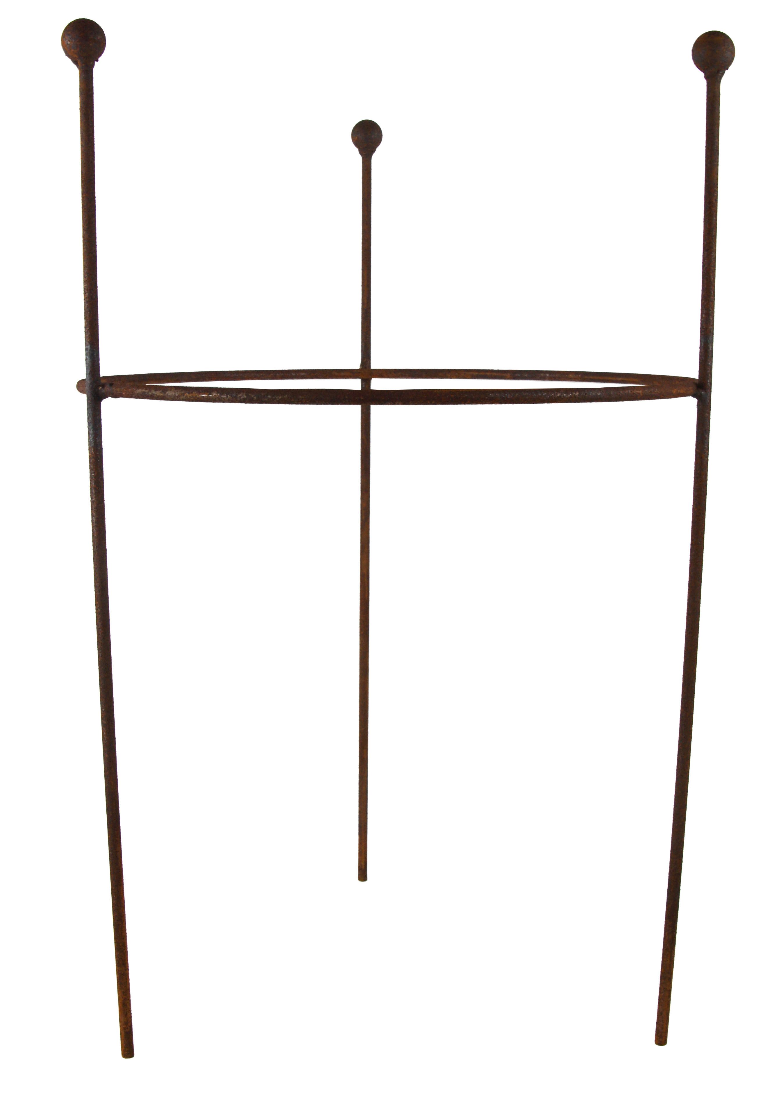 Lünemann Rankhilfe Staudenring in Rostoptik – natürliche Eleganz für Ihr Gartenbeet, Staudenhilfe