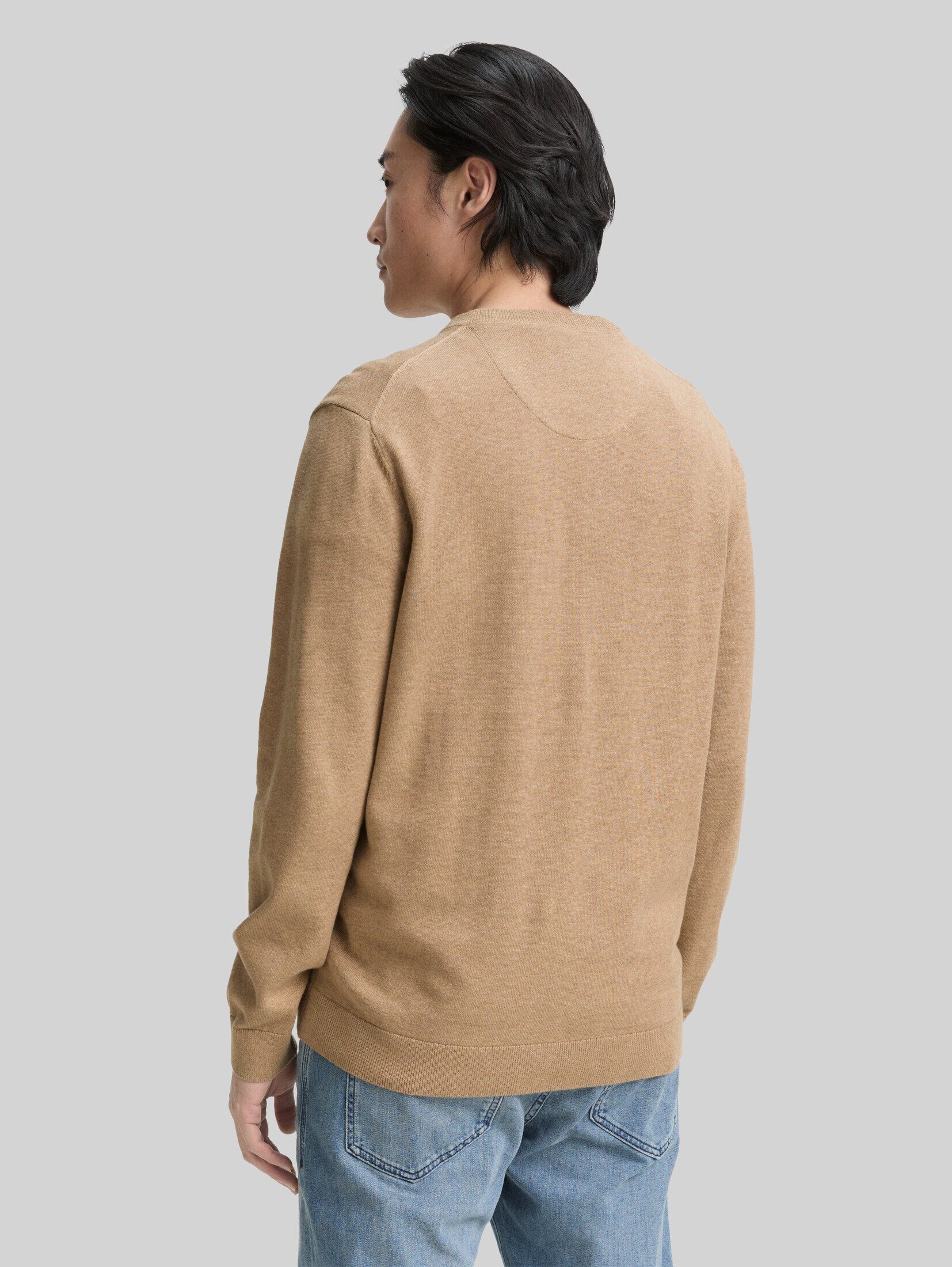TOM TAILOR Strickpullover Pullover & Strickjacken Strickpullover mit V-Ausschnitt