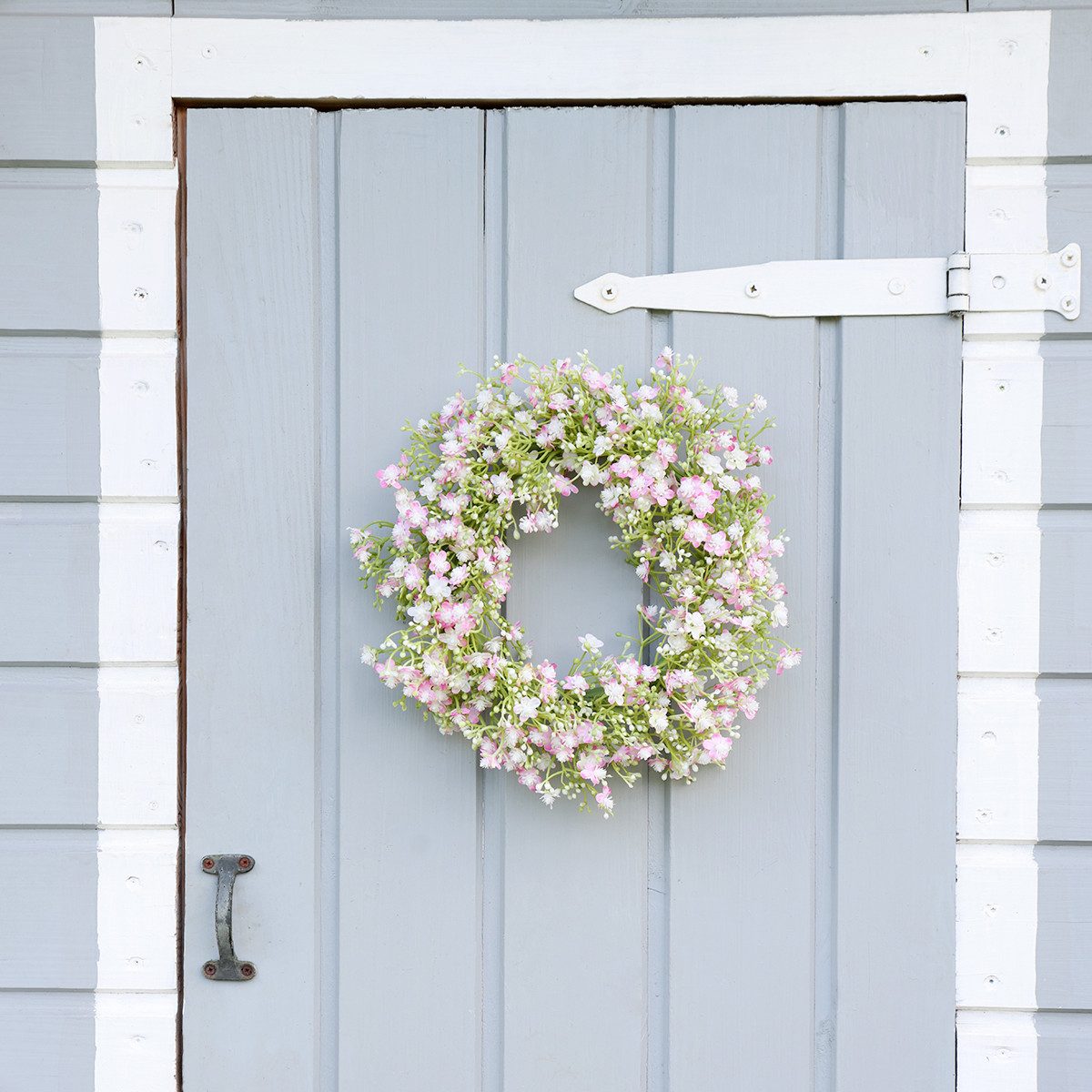 Dekokranz Künstlicher Blumenkranz Türkranz Wanddeko Seidenblumen Ø30cm H6cm