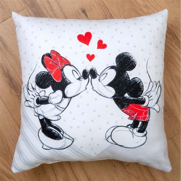 Kissenhüllen Disney's Mickey & Minnie Soft Velboa Kissen 40/40 cm, Herding