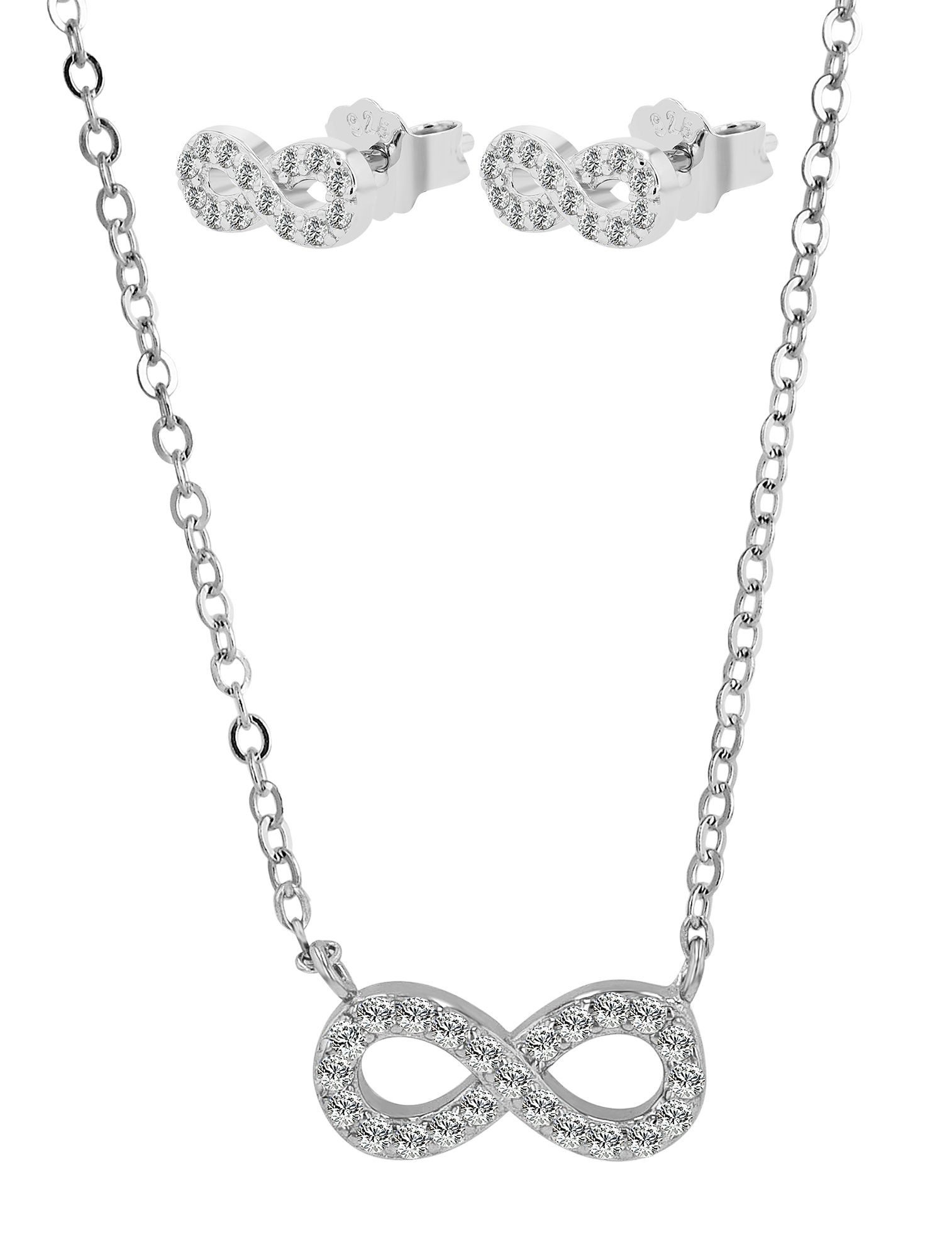 Schmuckset Edelstahl silber