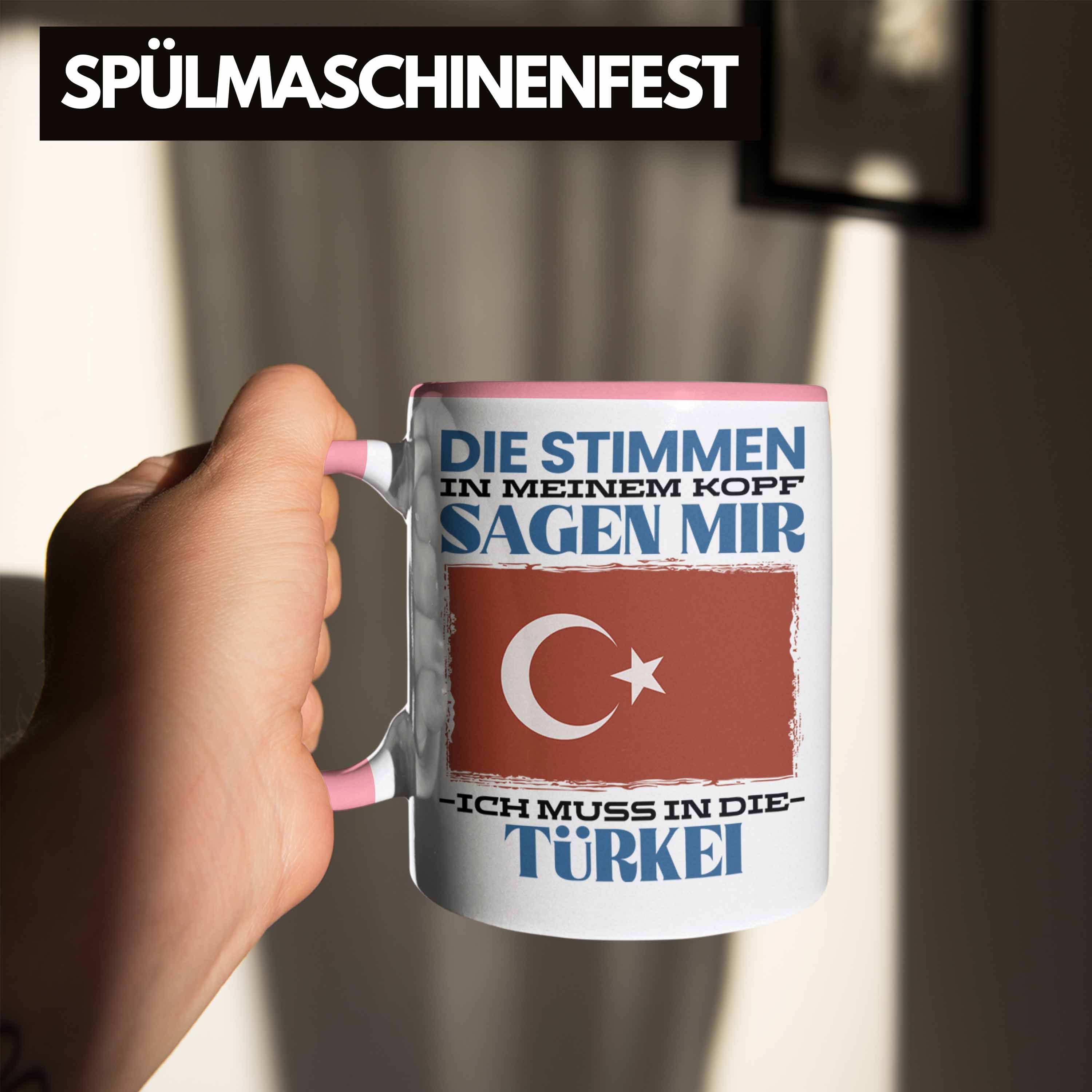 Geschenkidee Rosa Heimat Geschenk Trendation Spruch Türke Urlaub Tasse Türkei Tasse