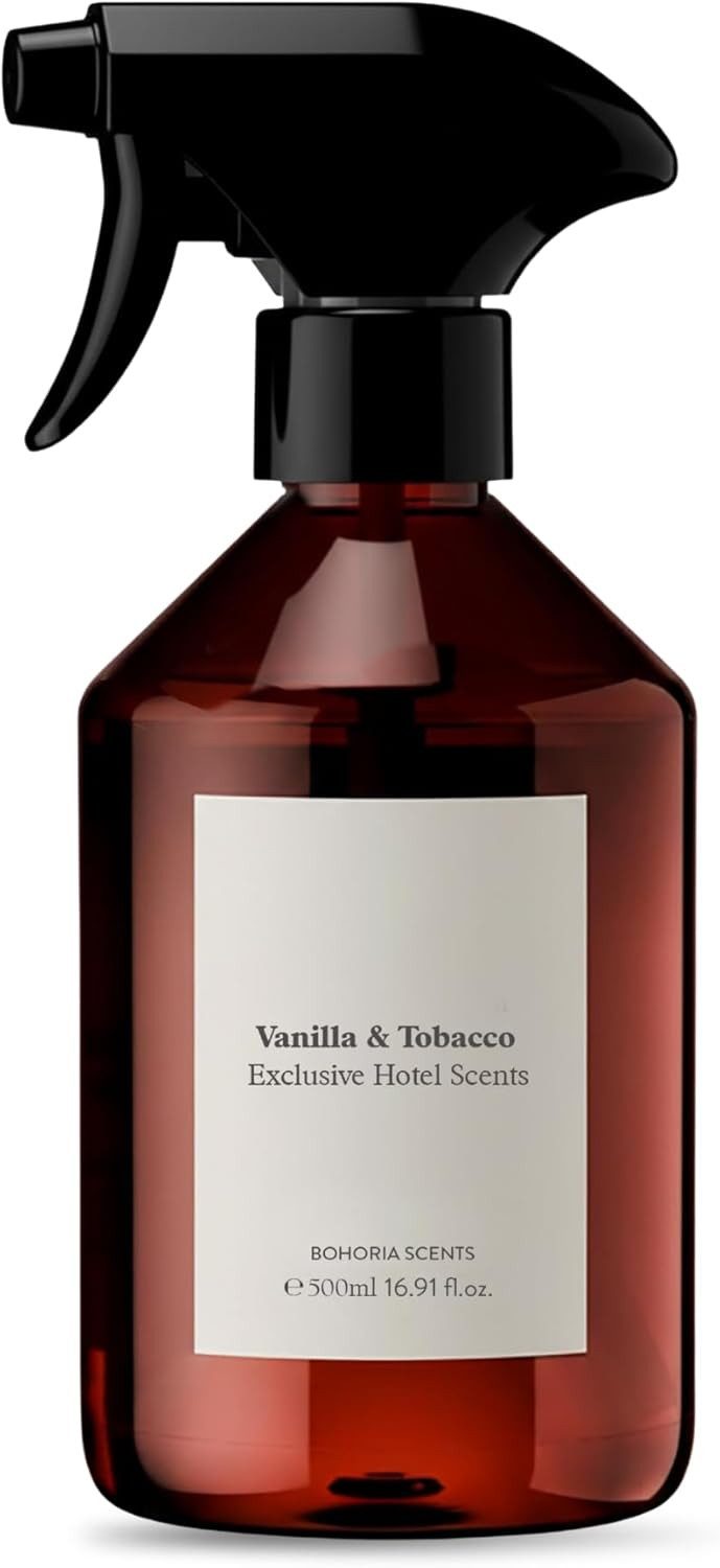 BOHORIA Raumduft Raumspray Vanilla & Tobacco 500 ml – Vanille & Tabak Made in EU