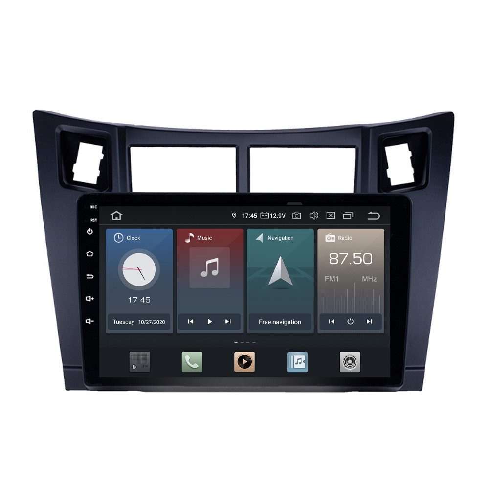 TAFFIO 9" Touch Android Autoradio GPS CarPlay für Toyota Yaris Vitz Platz Einbau-Navigationsgerät