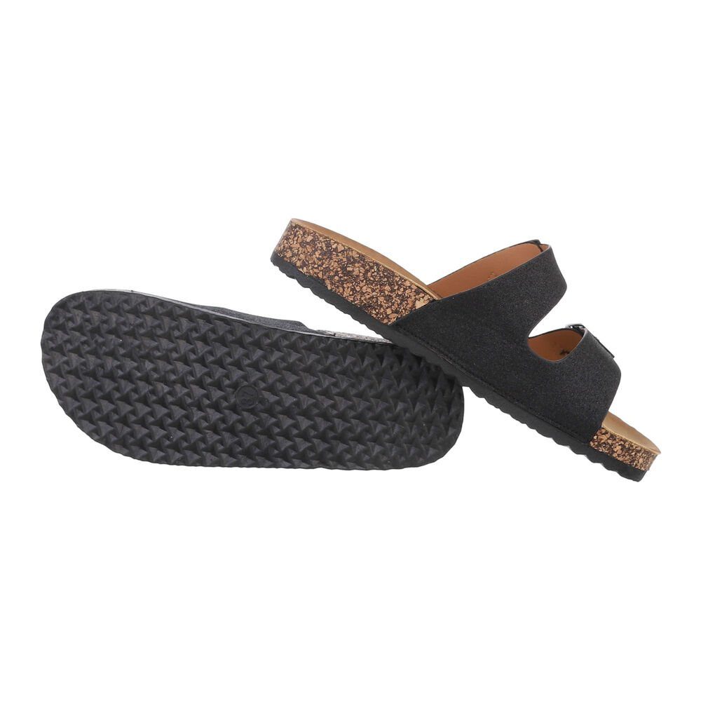 Ital-Design Damen Mules Freizeit Pantolette Flach günstig online kaufen