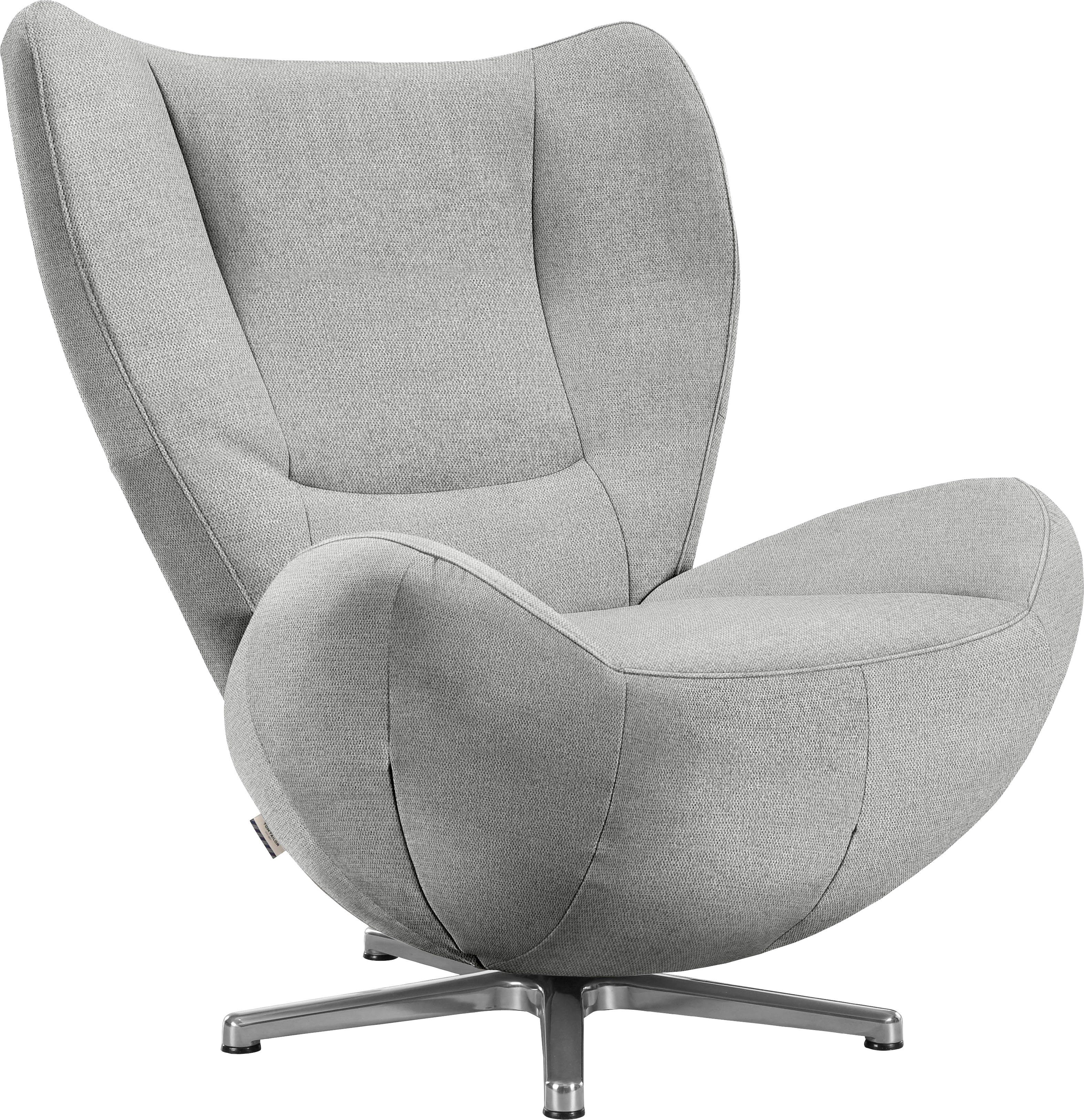 TOM TOM in Loungesessel Metall-Drehfuß PURE, HOME Chrom TAILOR mit