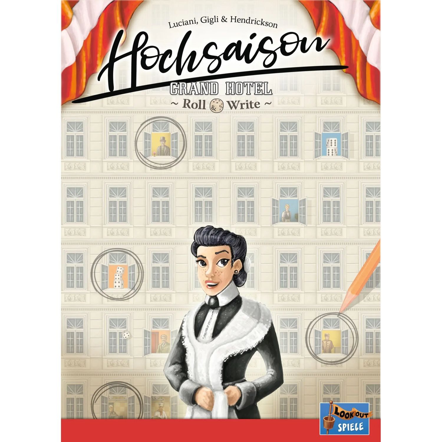 Asmodee Spiel Hochsaison: Grand Hotel Roll & Write
