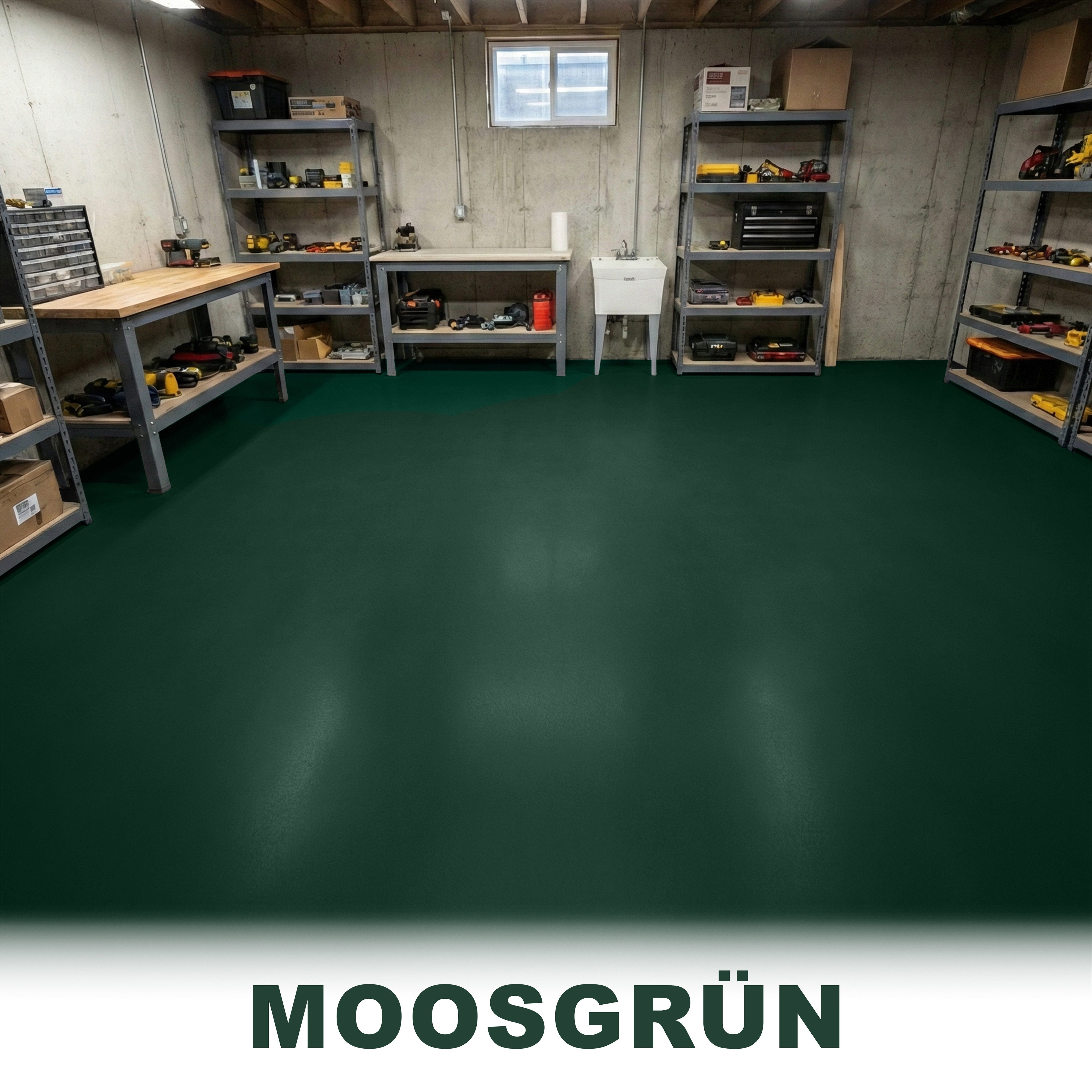 WO-WE Bodenversiegelung Betonfarbe Bodenfarbe Bodenbeschichtung W700, 1-10L, Seidenglänzend