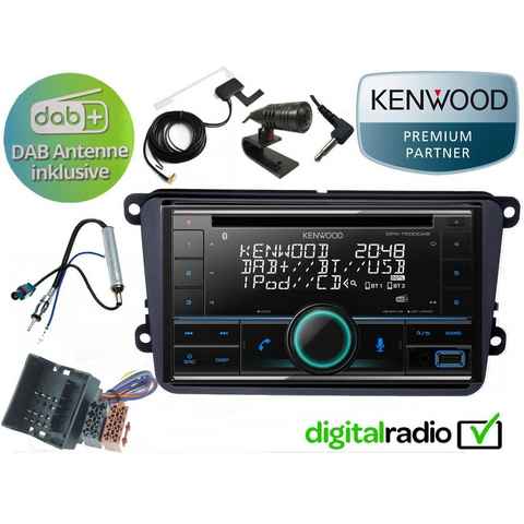 DSX Kenwood CD Bluetooth DAB+ USB Antenne inkl für VW T5 T6 Autoradio (Digitalradio (DAB)