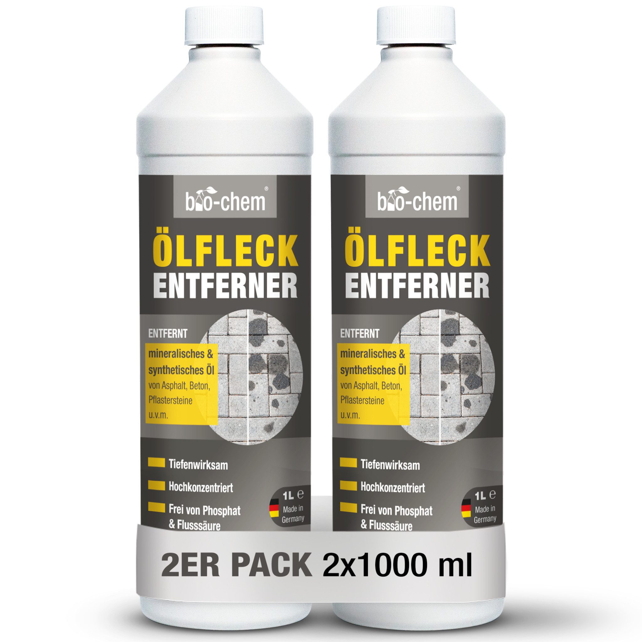 bio-chem Ölfleckentferner 1L – Asphalt, Beton & Pflaster – bio-chem Fleckentferner