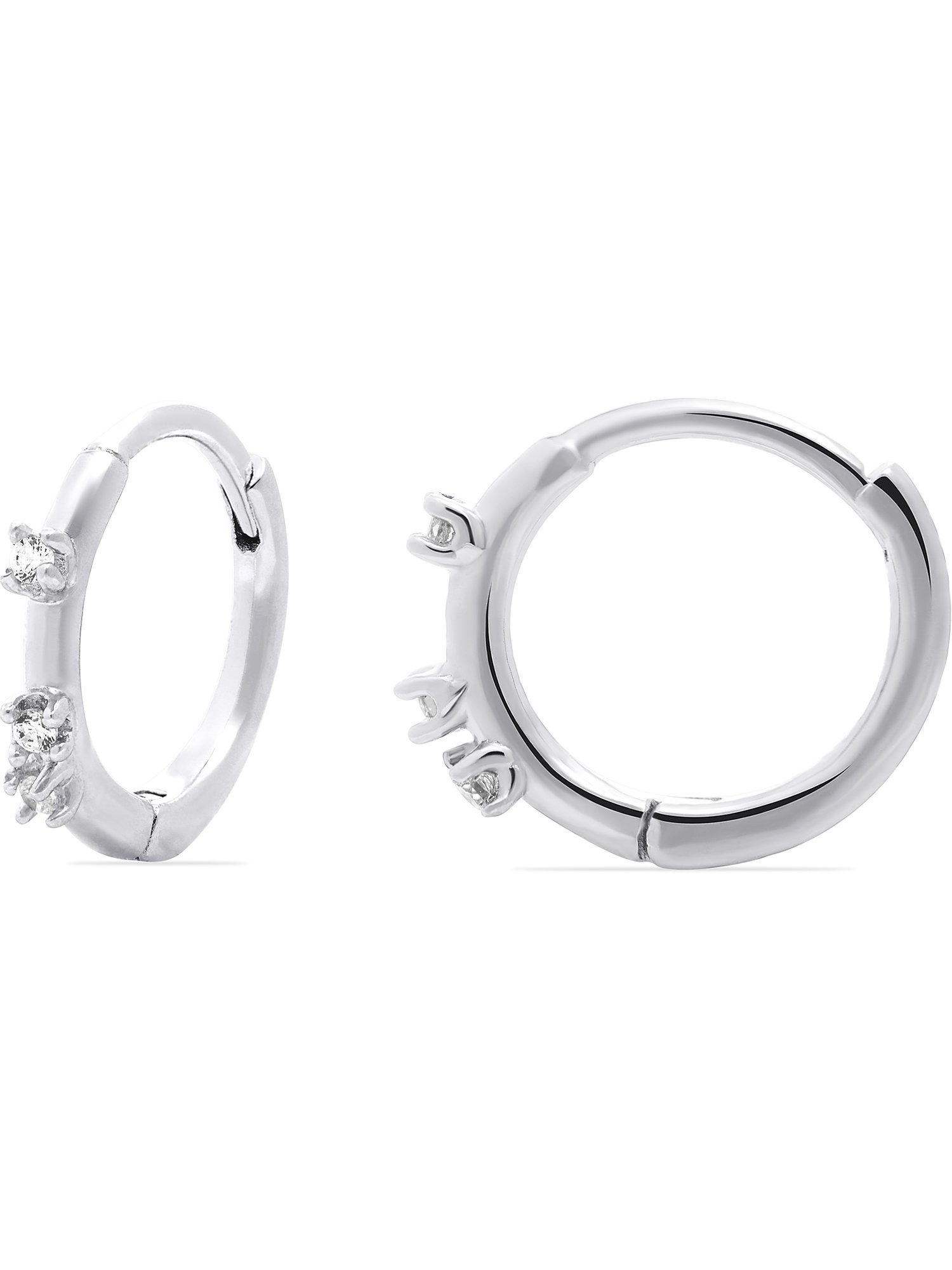 FAVS Paar Ohrhänger FAVS Damen-Ohrhänger 925er Silber 6 Zirkon