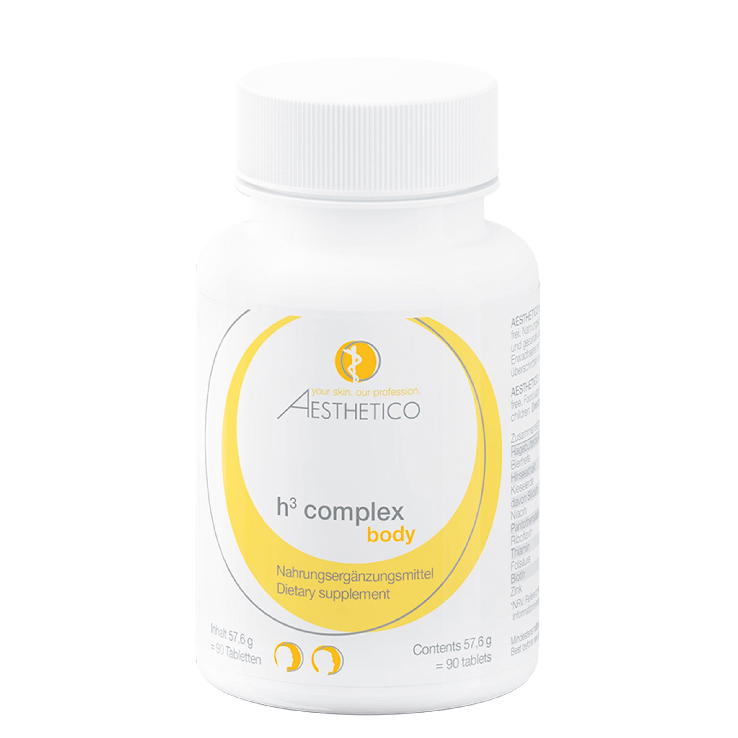 Aesthetico Kopfhaut-Pflegeshampoo h³ complex Tabletten, 90 Stk - Haarpflege, Aesthetico
