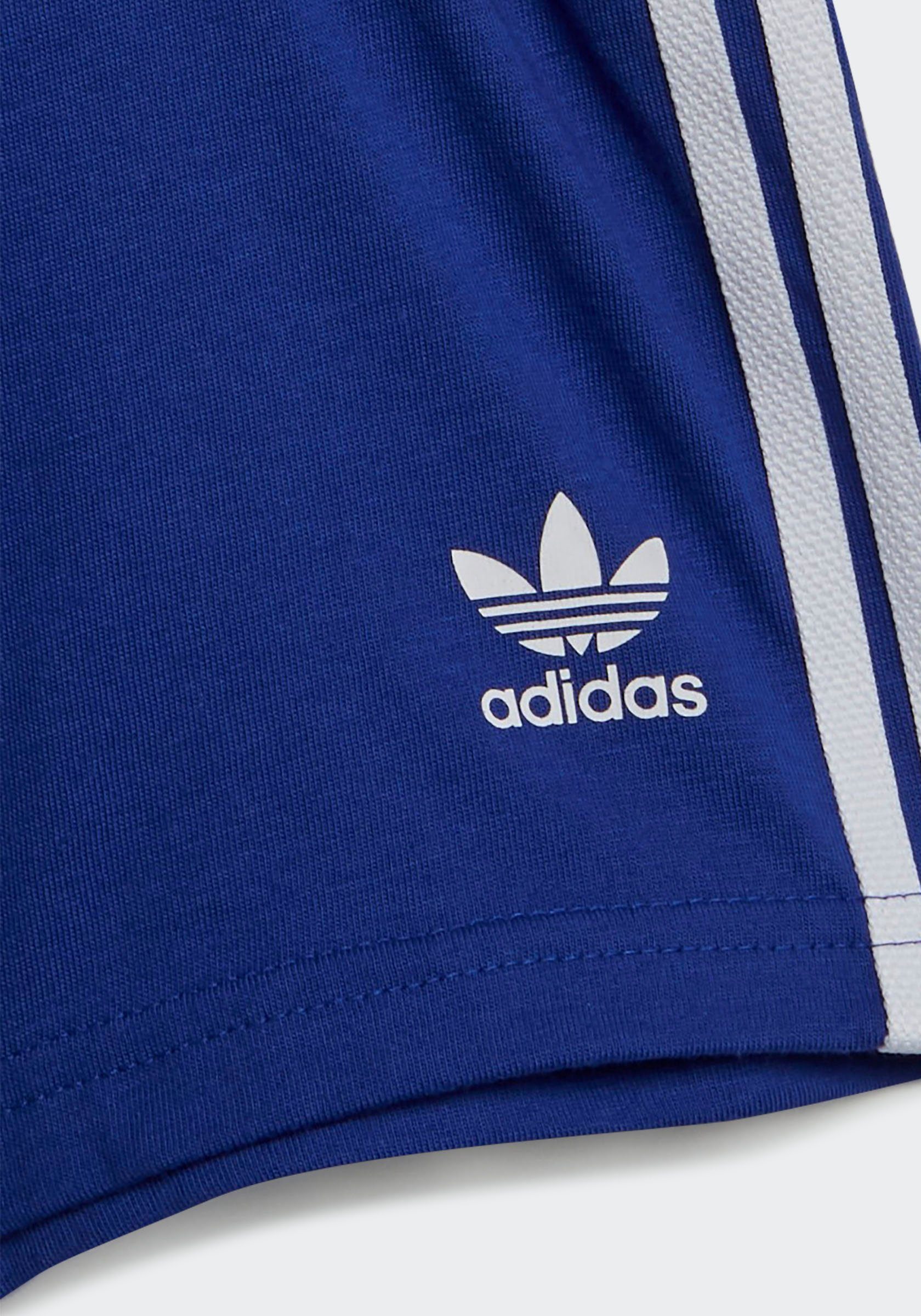 adidas Originals T-Shirt & UND SHORTS Blue Shorts (Set) TREFOIL Semi SET Lucid