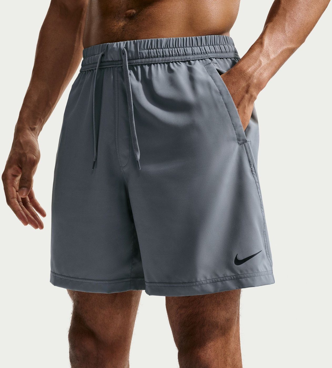 Nike Sporthose M NK DF FORM 7IN UL SHORT SMOKE GREY/BLACK