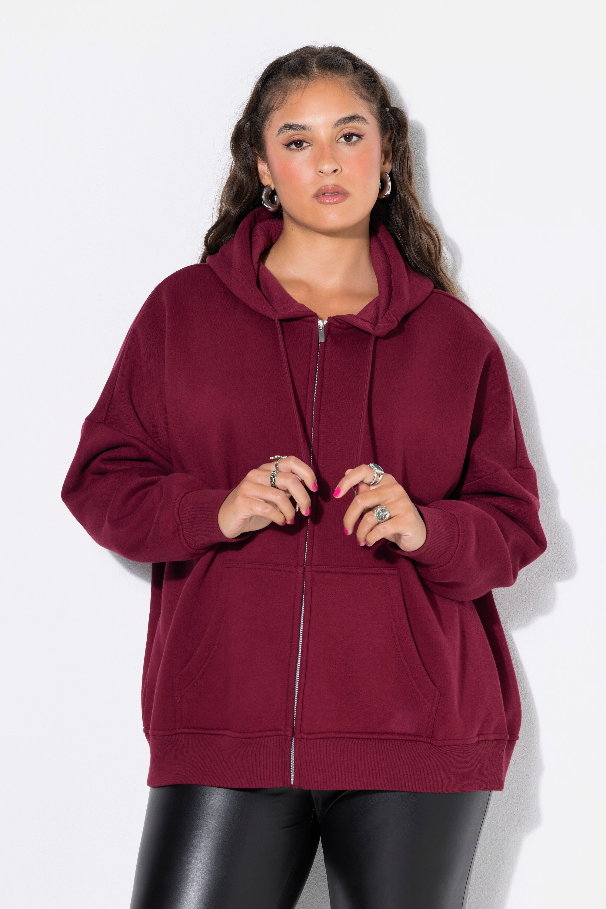 Studio Untold Sweatjacke Sweatjacke oversized Kapuze
