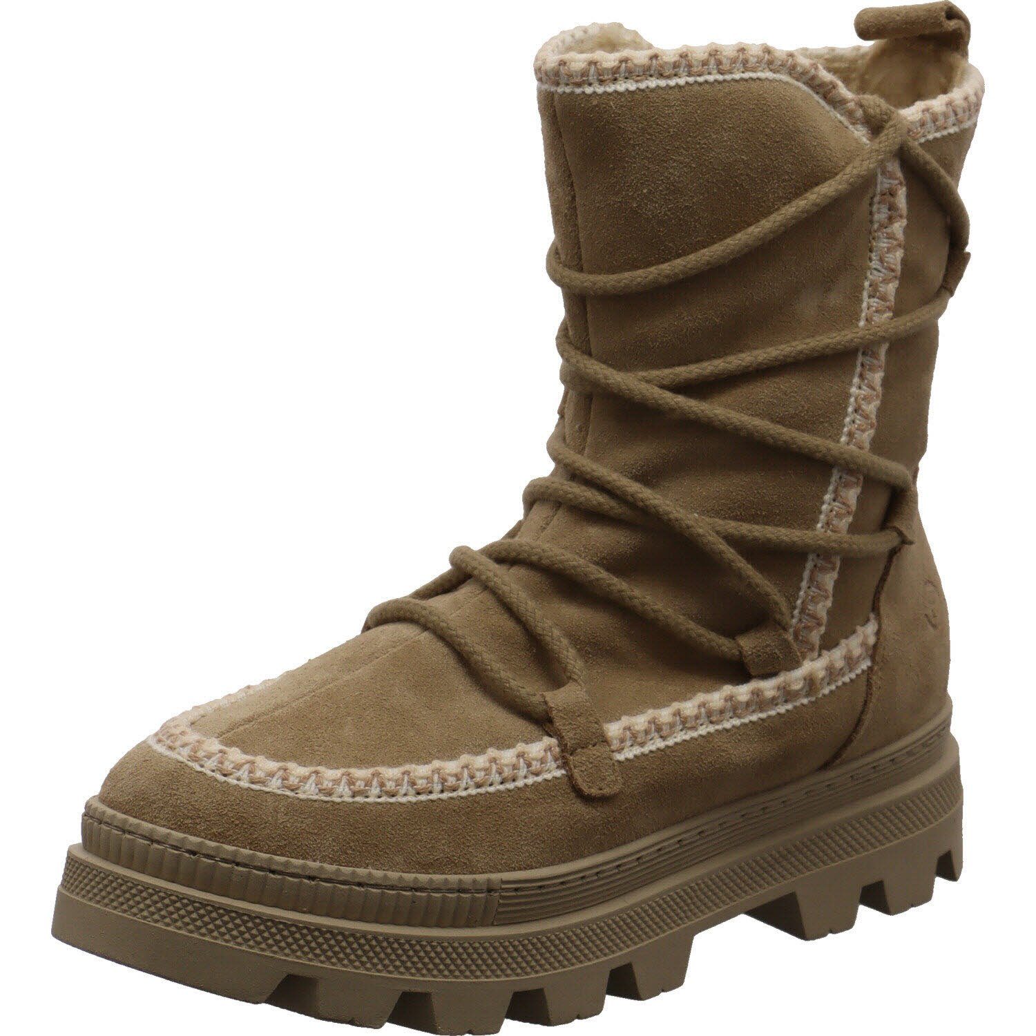 Tamaris Schnürboots beige