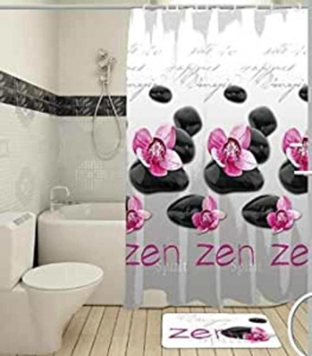 LikeKa Duschvorhang aus Stoff 180x180 cm günstig online kaufen