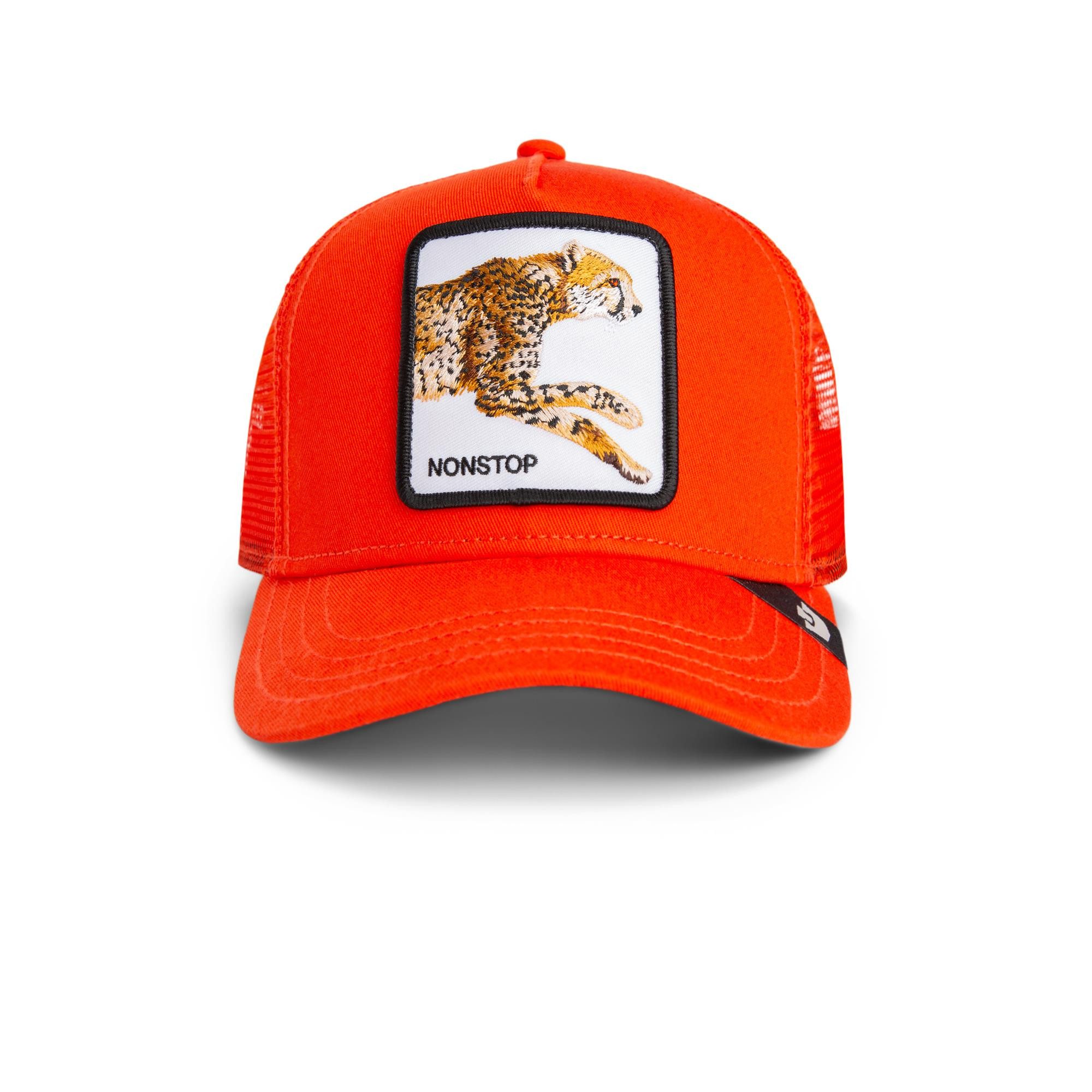 GOORIN Bros. Trucker Cap Goorin Bros. KIDS Trucker Cap The Nonstop Cheetah Mini BLAZE Orange (Basecap, Basecap, Meshcap, Trucker Kappe) Bedruckte Innenseite
