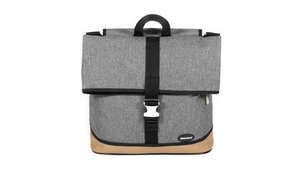 Haberland Fahrradtasche Haberland Einzeltasche Melan I grau - praktische Fahrradtasche mit Kom