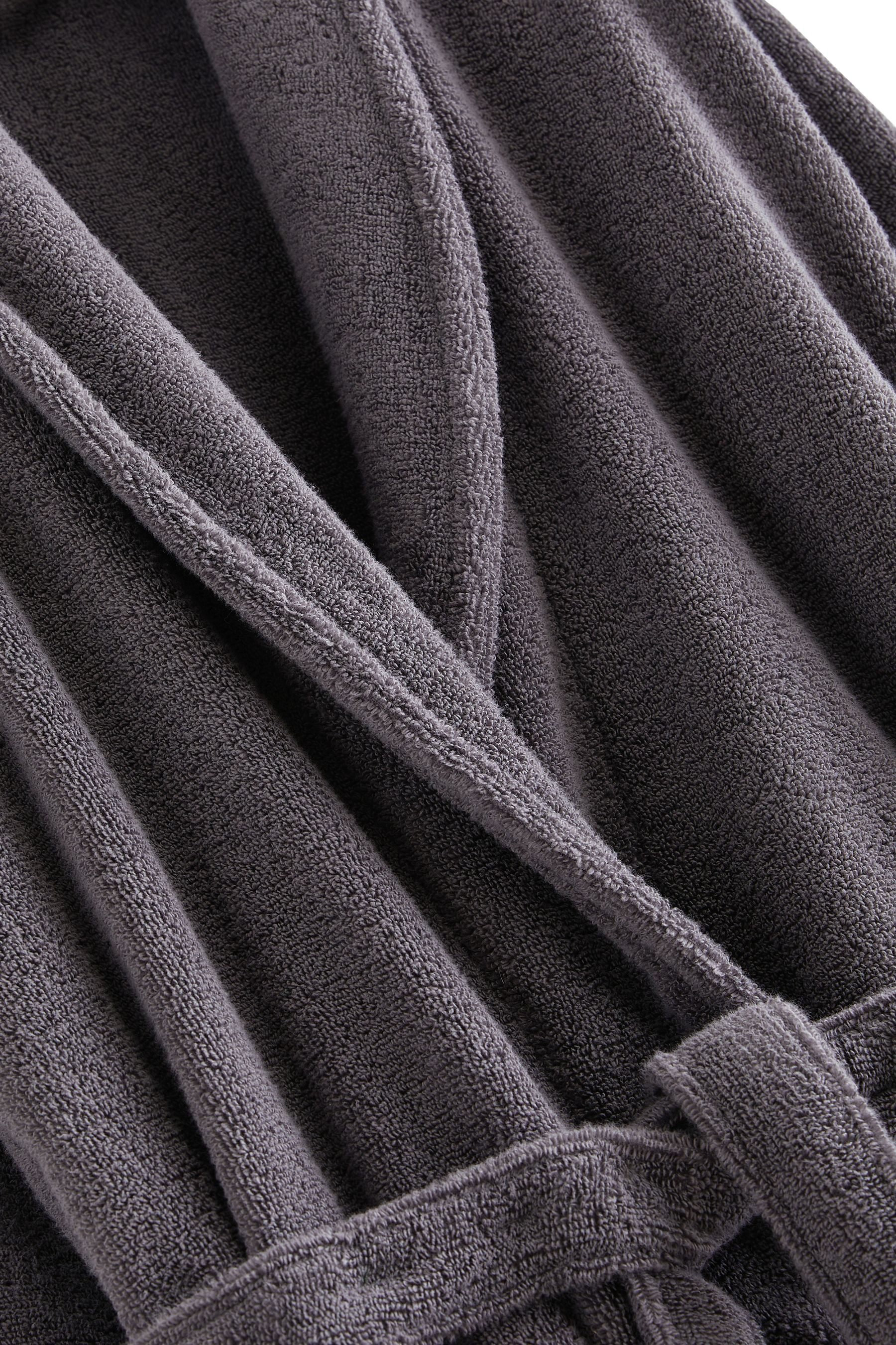 Next Herrenbademantel Signature Bademantel aus Baumwollfrottee, günstig online kaufen