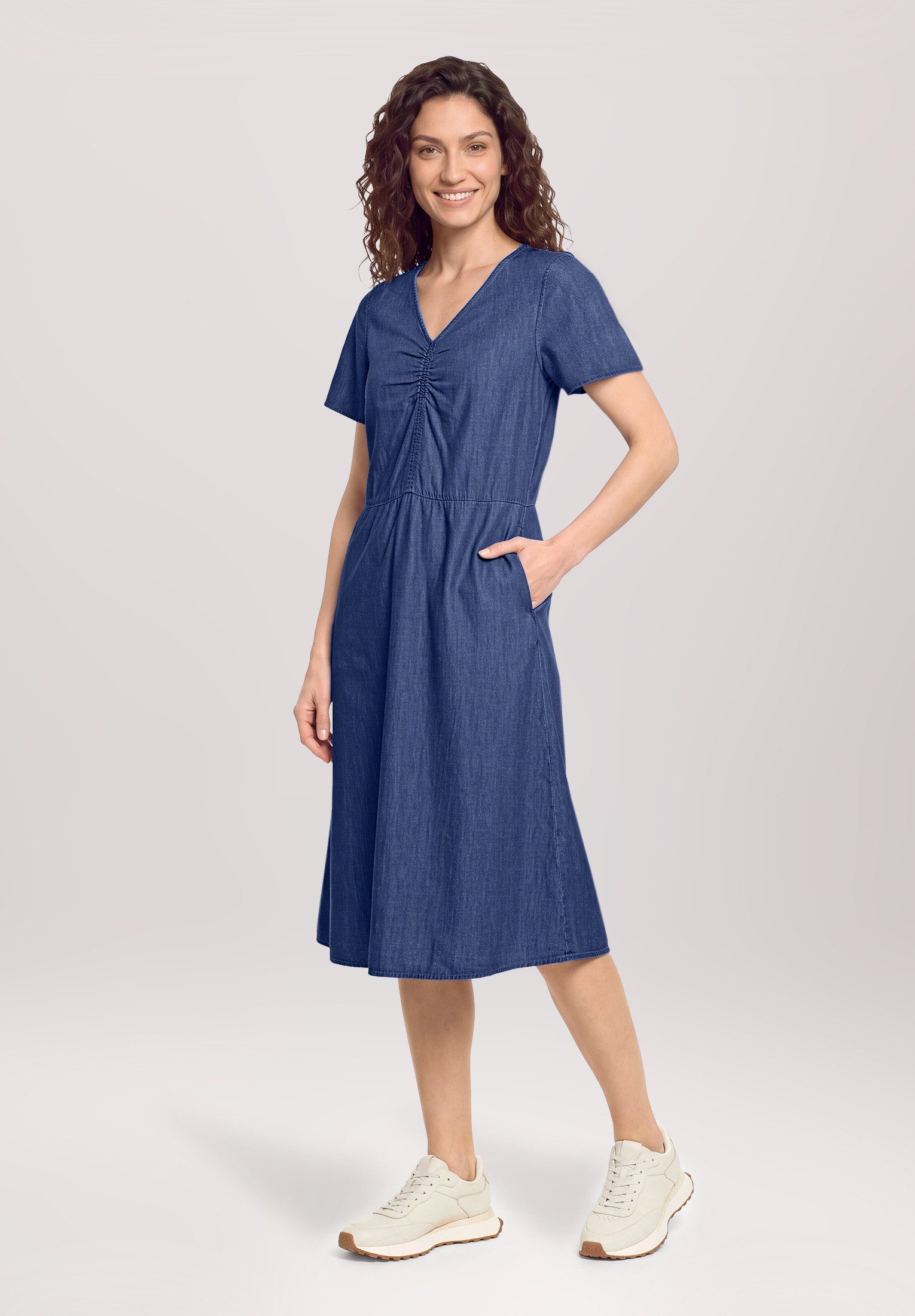 Cartoon Druckkleid Damen mit Flügelärmeln
