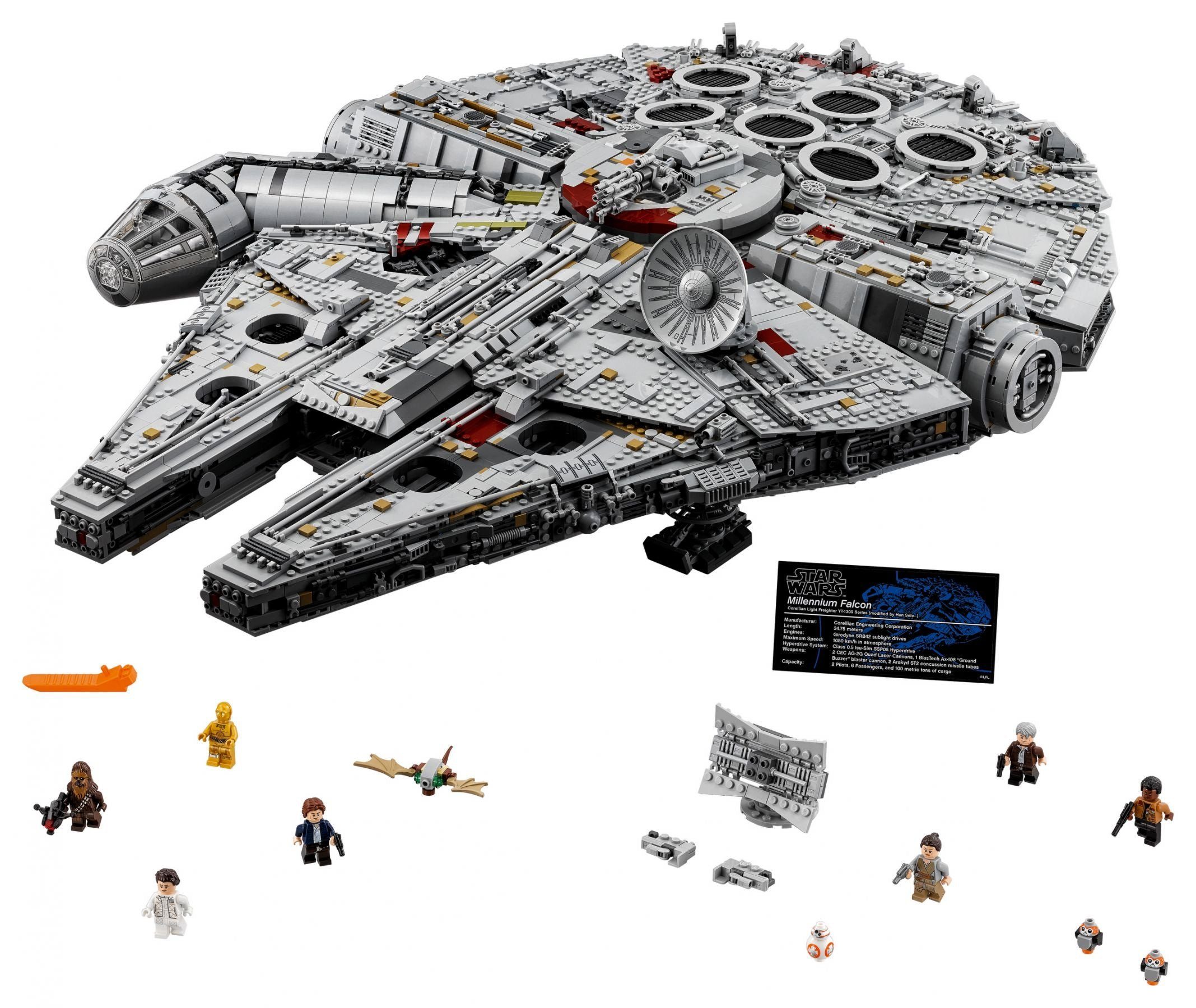 LEGO® LEGO Star Wars 75192 Millennium Falcon Spielbausteine, (Set, 7541 St. günstig online kaufen