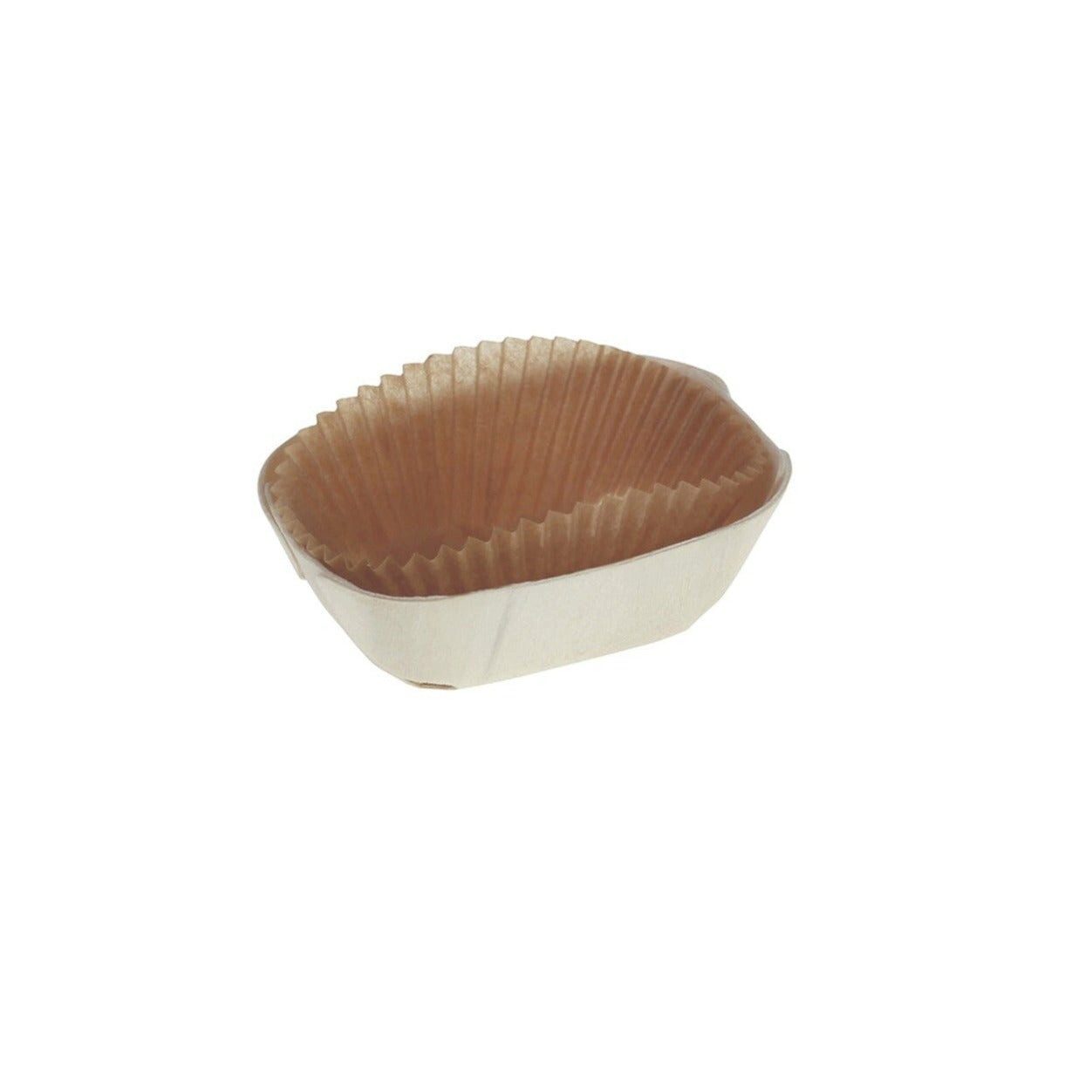 wisefood Backform Holzbackform inkl. Backpapier - 89x59x30mm - ca., (1200-tlg)