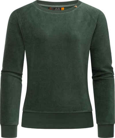 Ragwear Sweater Johanka Velvet Stylischer Damen Pullover in Cord-Optik