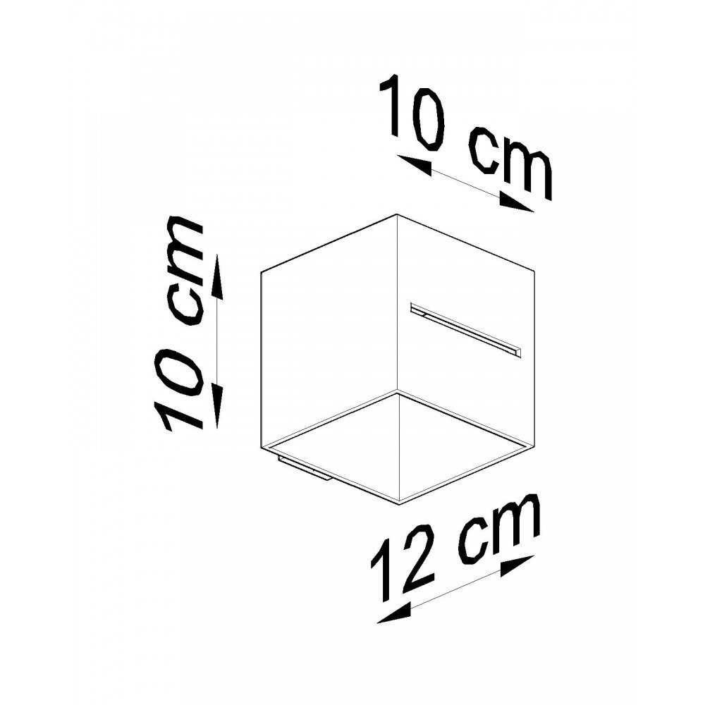 Wandlampe lighting 1x 10x12x10 cm Wandleuchte Wandleuchte LOBO SOLLUX schwarz, G9, ca.