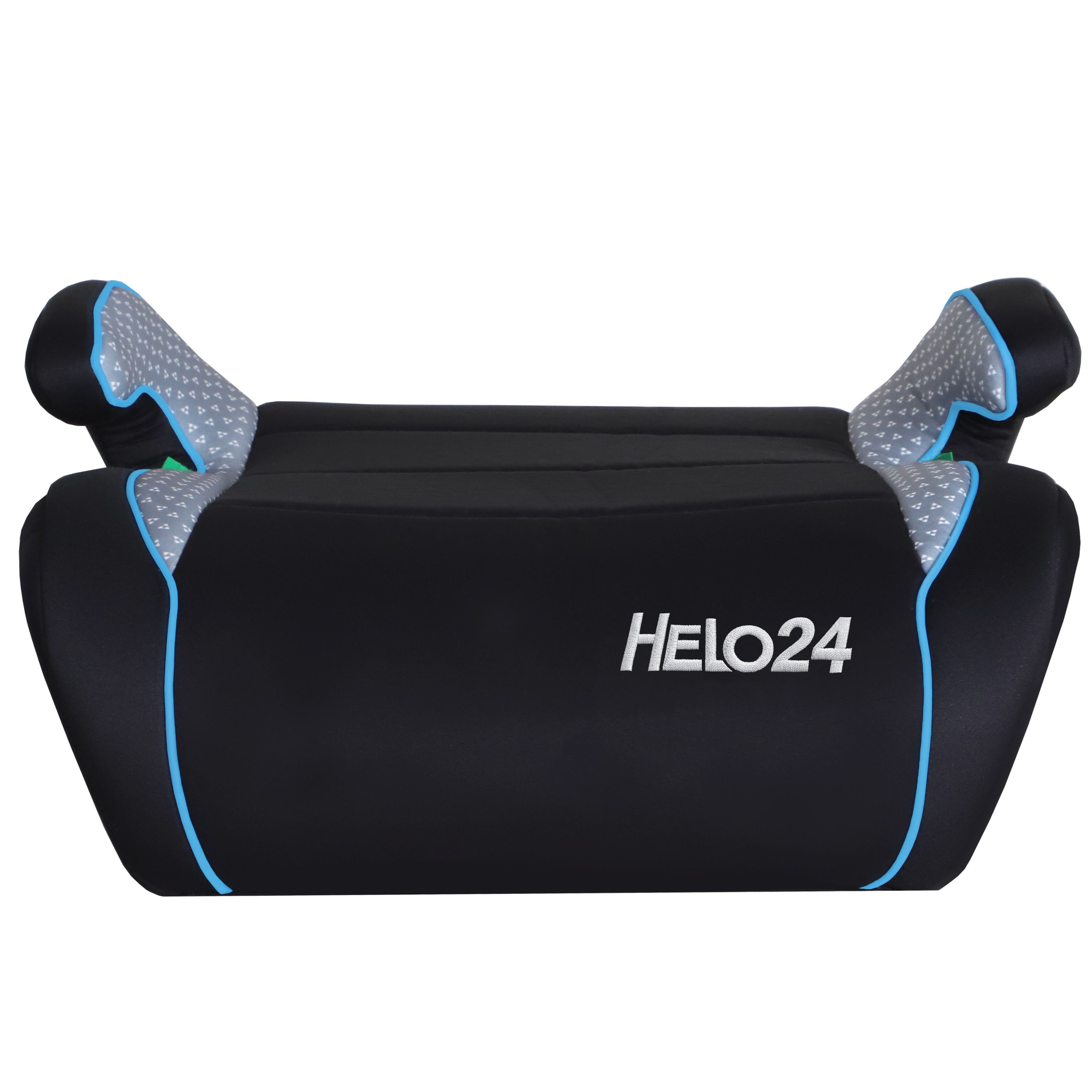 HELO24 Kindersitzerhöhung Autokindersitz Sitzerhöhung für Kinder 125-150cm ECE R129/04 grau-S2, ab: 125 cm, bis: 150 cm
