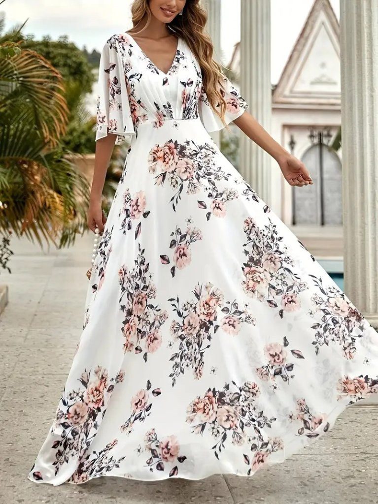 Moda Yakamoz Midikleid JANE'S Damen Blumen günstig online kaufen