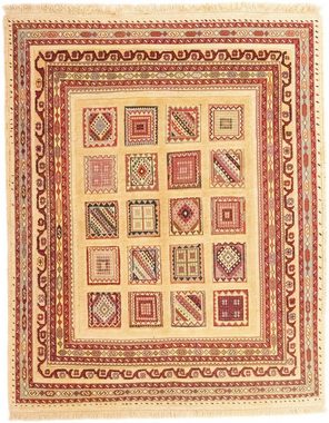Wollteppich Afshar Sirjan Teppich handgeknüpft rot, morgenland, rechteckig, Höhe: 8 mm, handgeknüpft