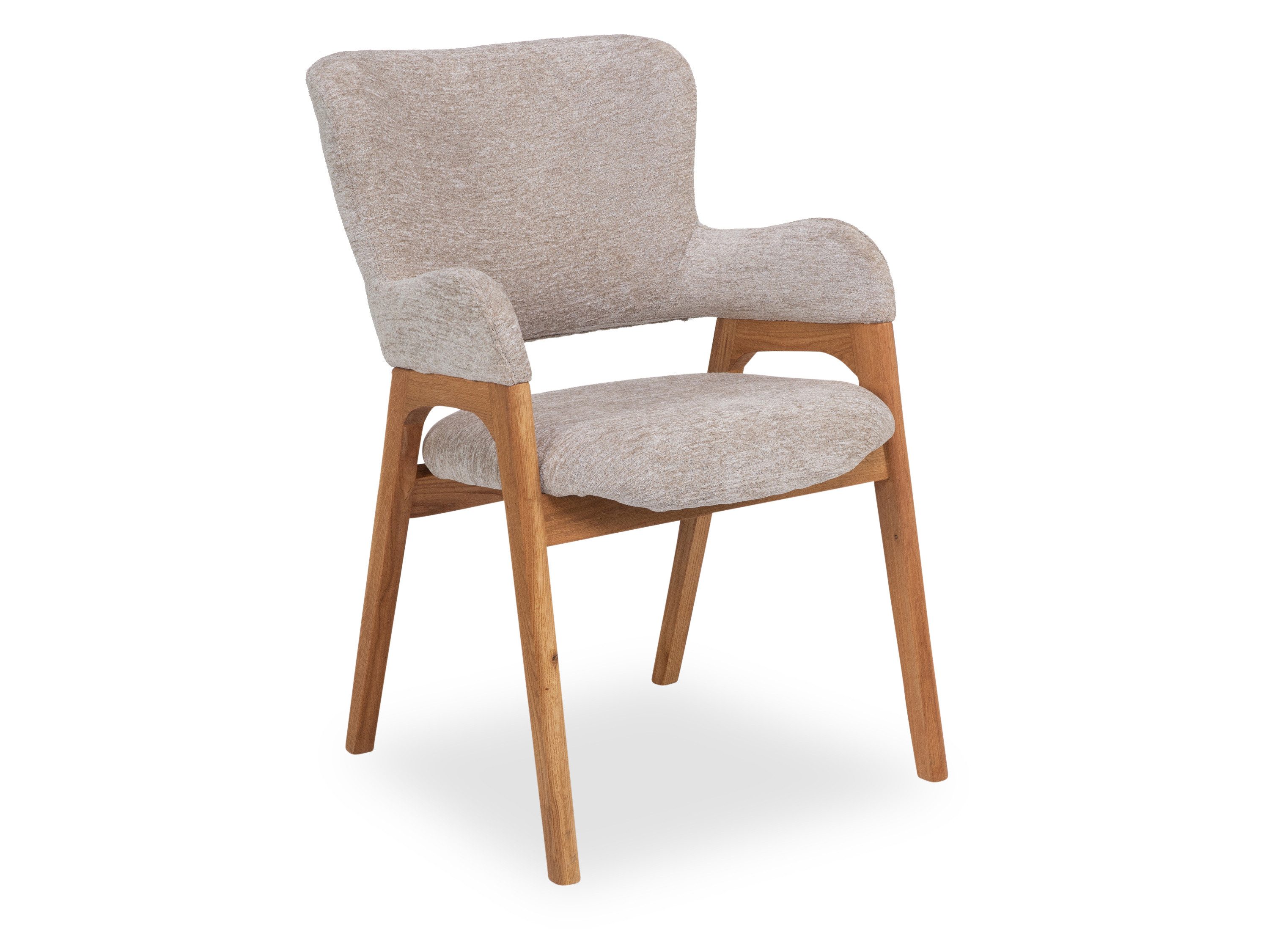 HARPER Esszimmerstuhl Armlehnstuhl HARPER MANCEY BHT 56x87x65 cm beige