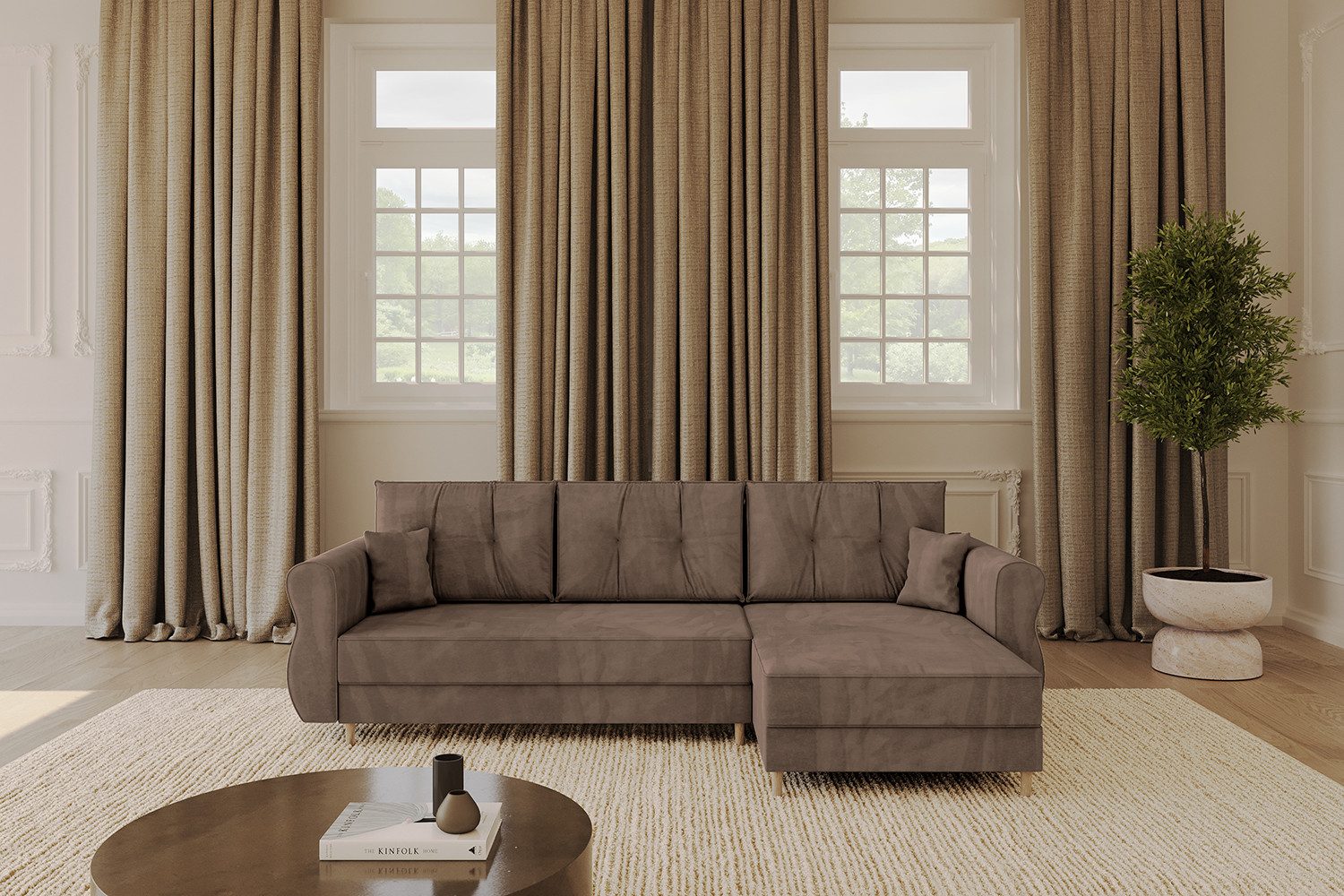 ALTDECOR Ecksofa APOL-L, Couch mit Schlaffunktion, günstig online kaufen