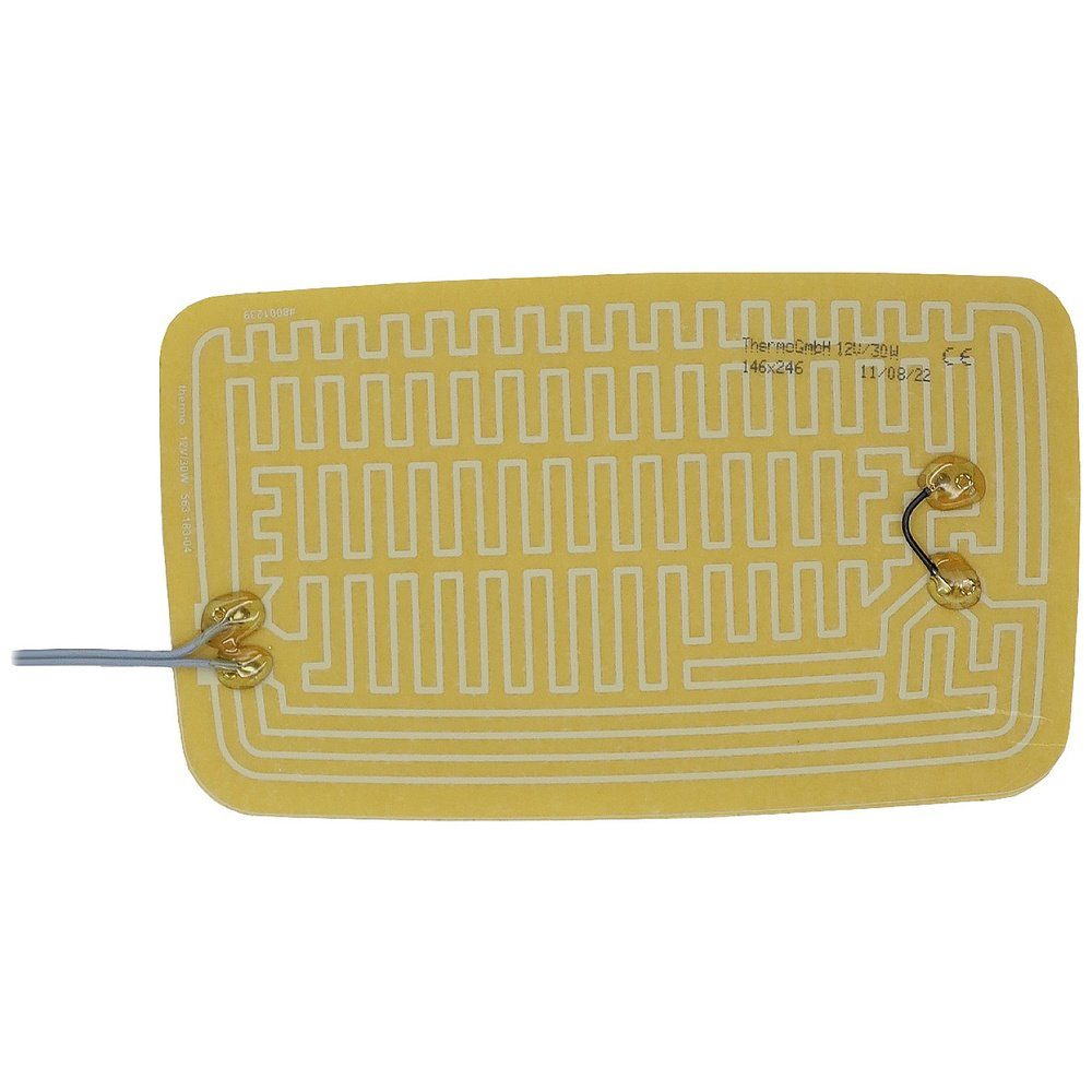 Heizmatten Thermo TECH Polyester Heizfolie 12 V 30 W (L x B) 246 mm x 146 mm