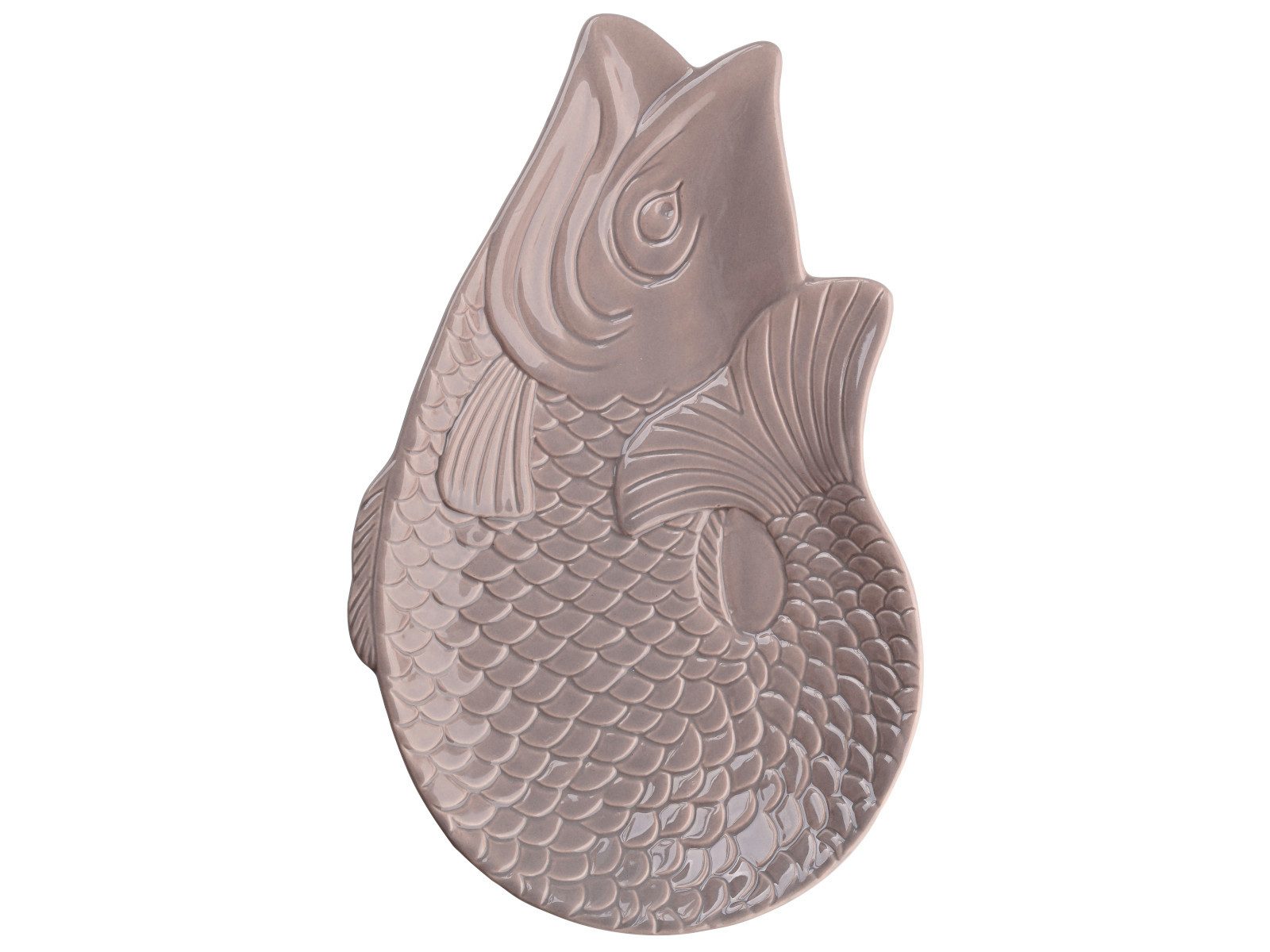 Giftcompany Dekoteller Monsieur Carafon Fisch Dekoteller sandstone 25,3x16c günstig online kaufen