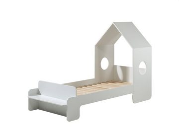 möbelando Kinderbett CASAMI, aus MDF in Weiß. Abmessungen (BxHxT) 229,5x147,6x93,6 cm