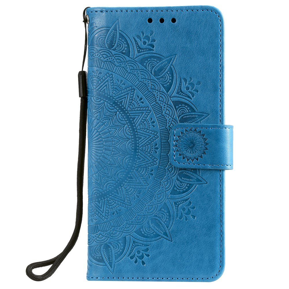 CoverKingz Handyhülle Hülle für Samsung Galaxy S21 FE Handyhülle Flip Case Cover Tasche 16,5 cm (6,5 Zoll), Klapphülle Schutzhülle mit Kartenfach Schutztasche Motiv Mandala