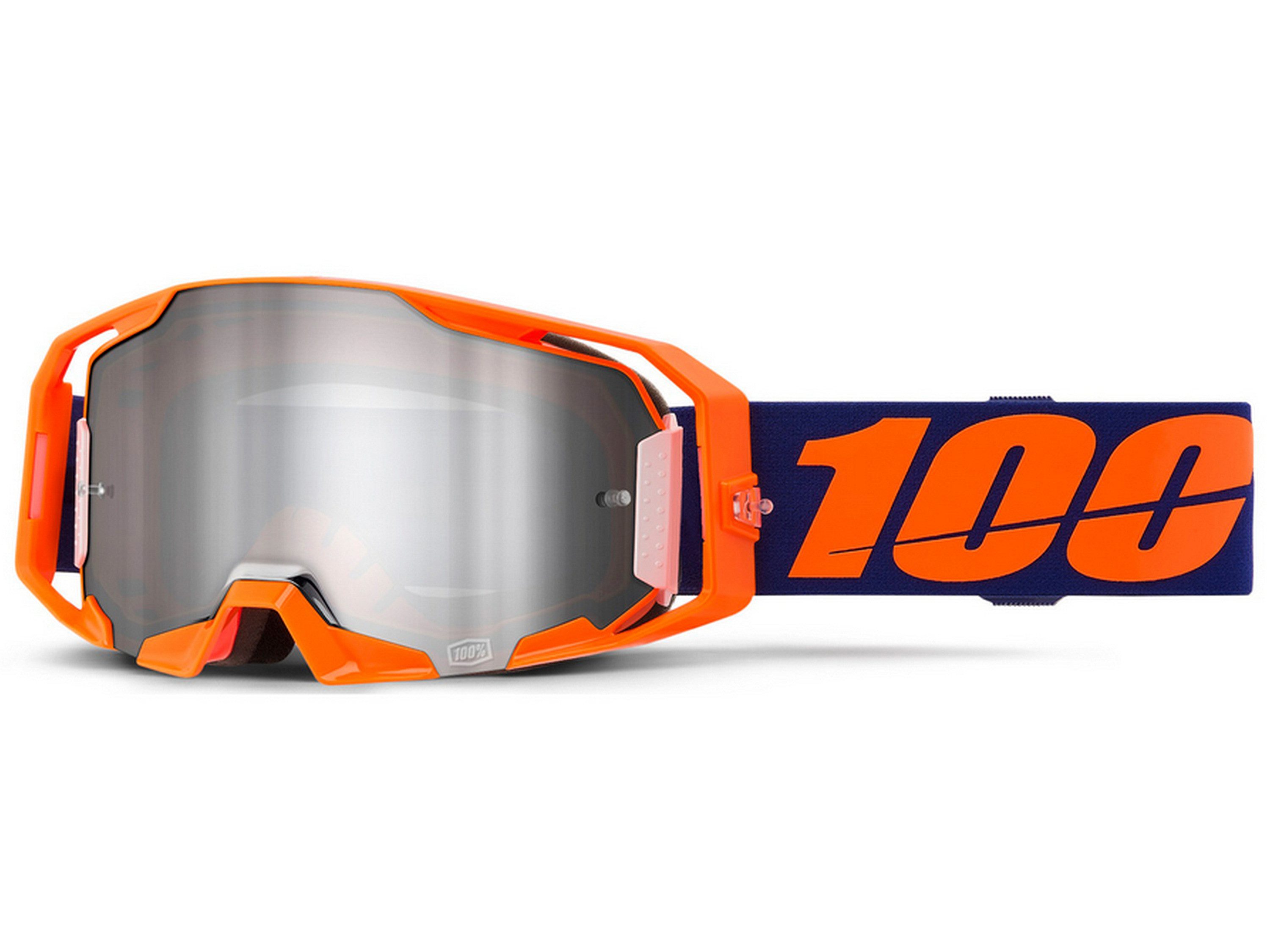 100% Fahrradbrille, MX-Brille Goggle ARmatic - Mirror Lens