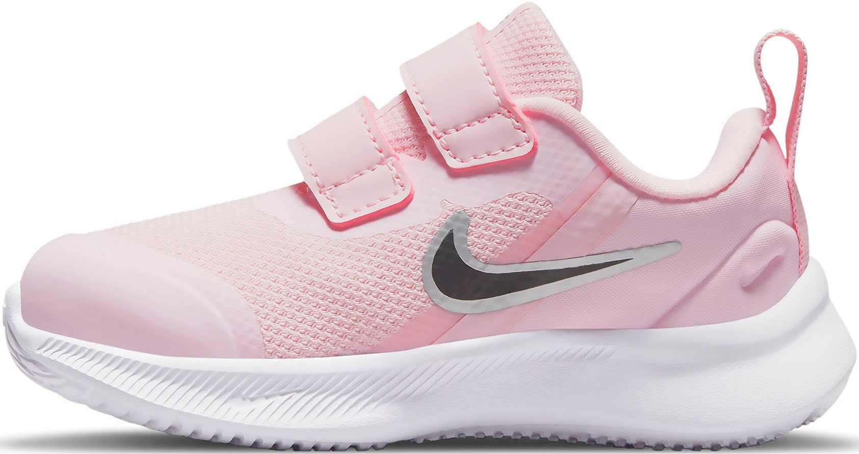 (TD) mit 3 Laufschuh Klettverschluss STAR pink RUNNER Nike