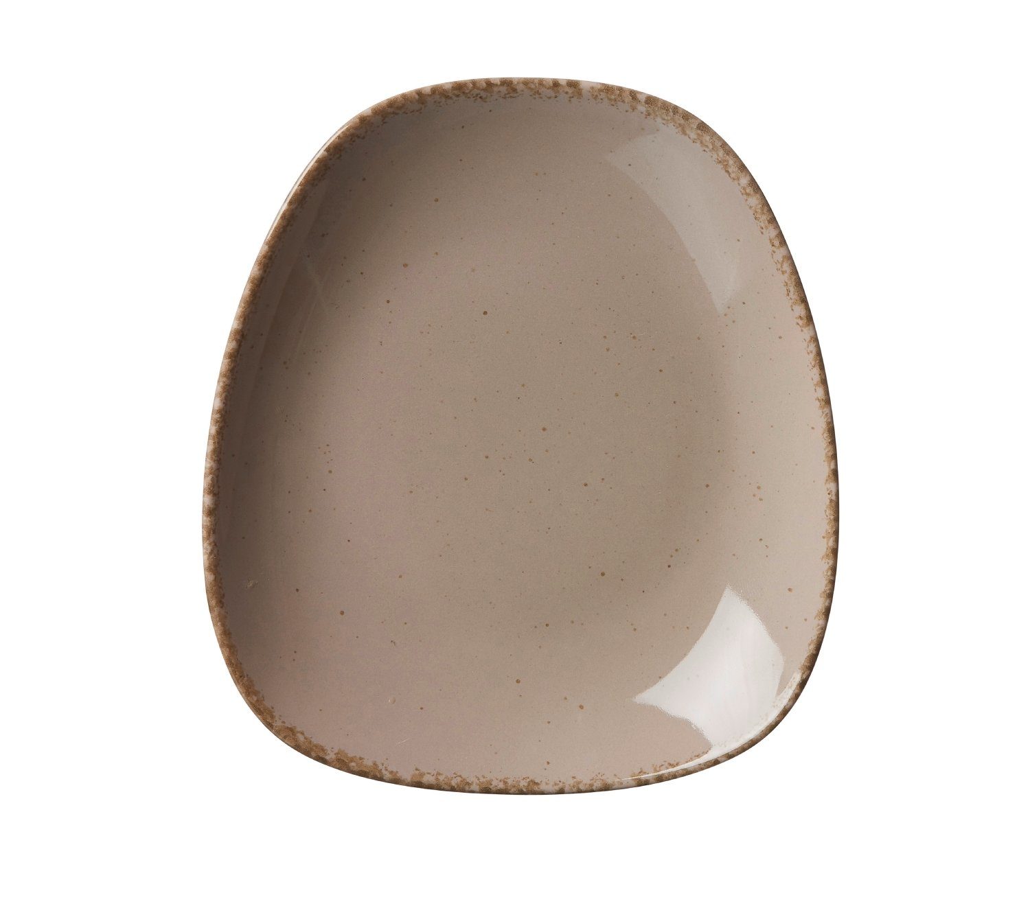 Ritzenhoff & Breker Тарелки Frühstücksteller Тарелки Casa Porzellan grau 19 x 16,5 x 3 cm, (1 St), Spülmaschinefest