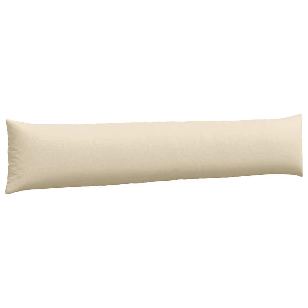 vidaXL Sitzauflage Sofakissen 2 pcs Creme 200 x 40 cm Stoff, (2 St)