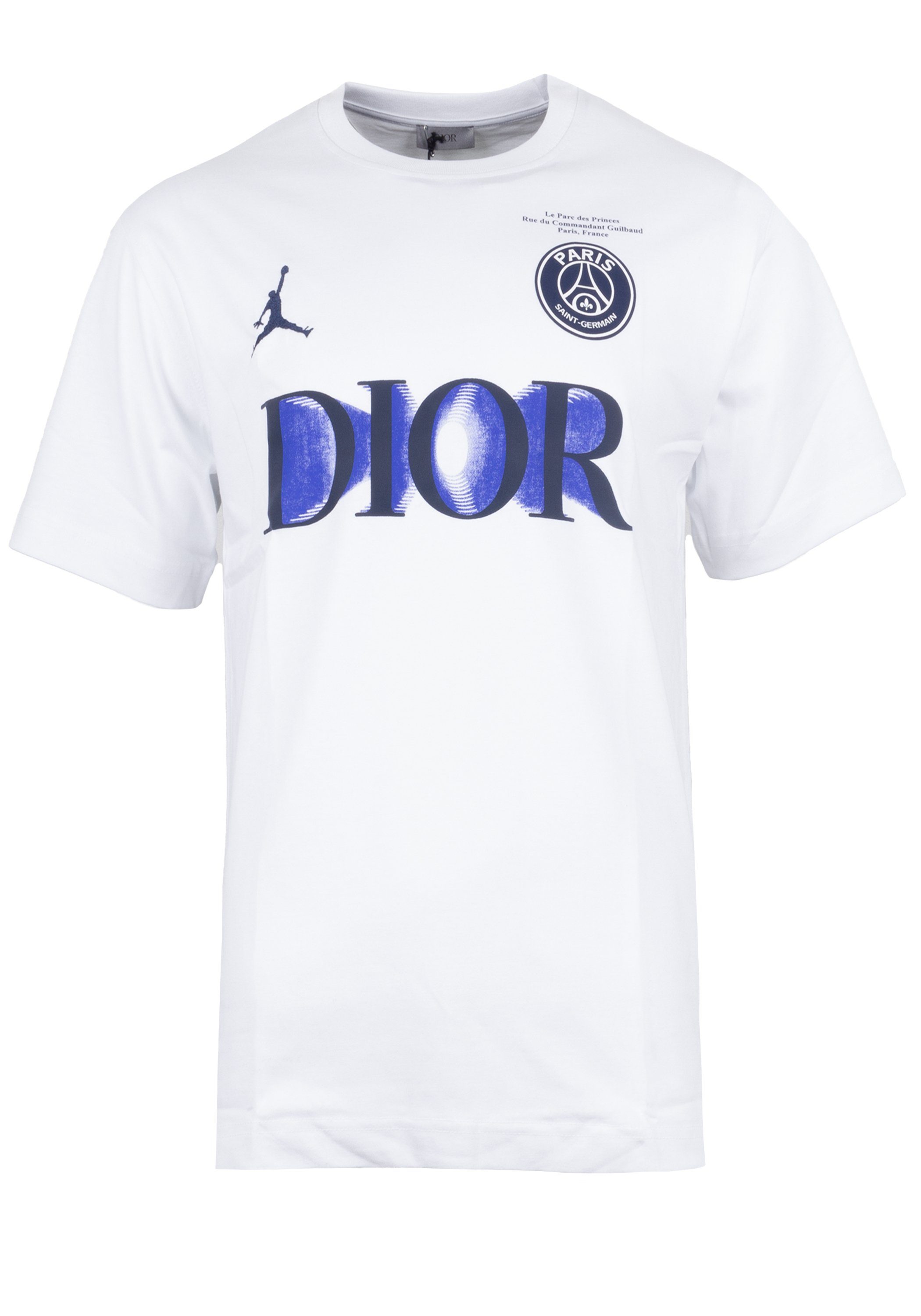 Dior T-Shirt Dior Herren T-Shirt CL MC COLR B CD Front Logo ID: 913 080  Blanc
