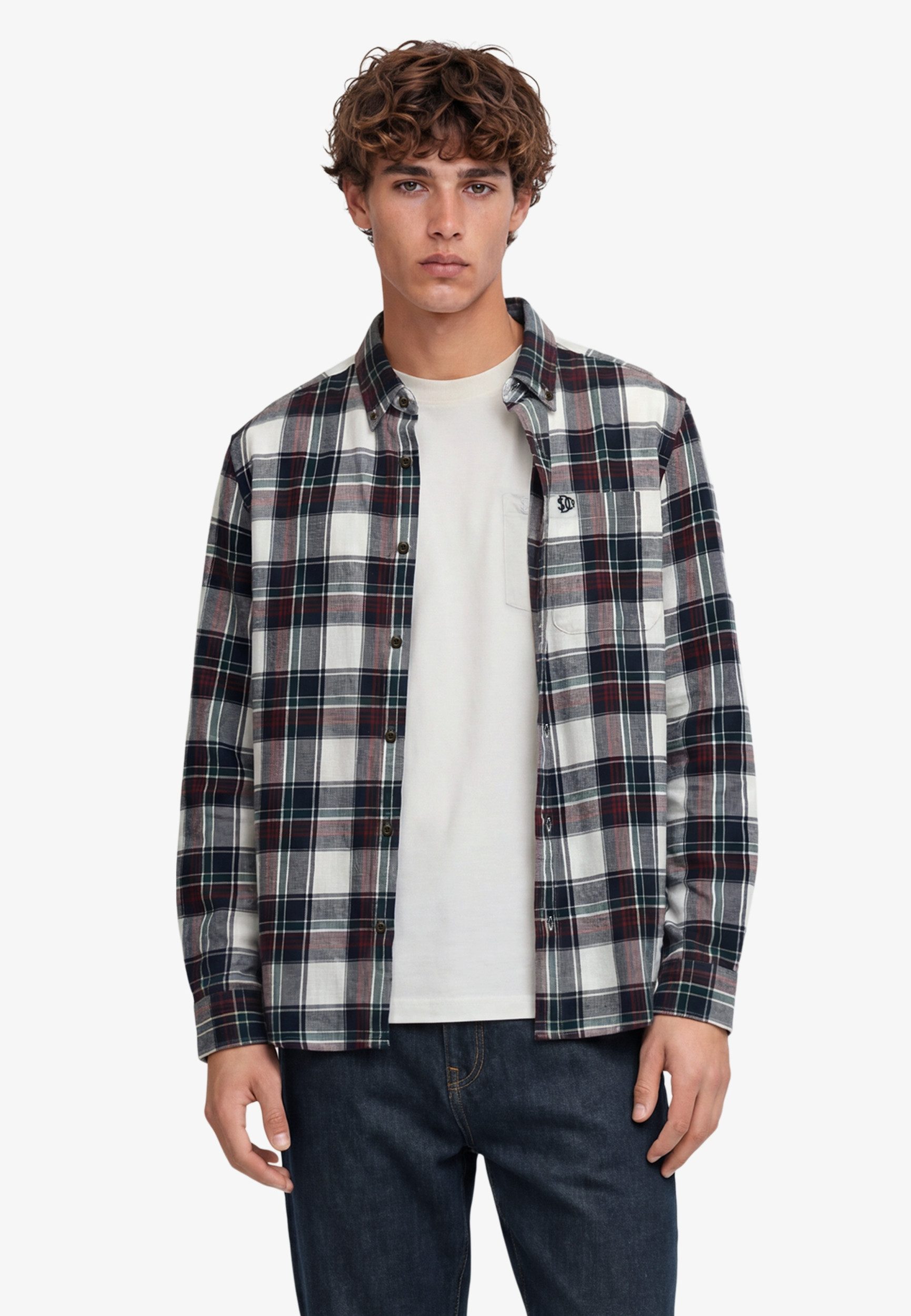 Superdry Langarmhemd L/S COTTON LUMBERJACK SHIRT Skylar Check White
