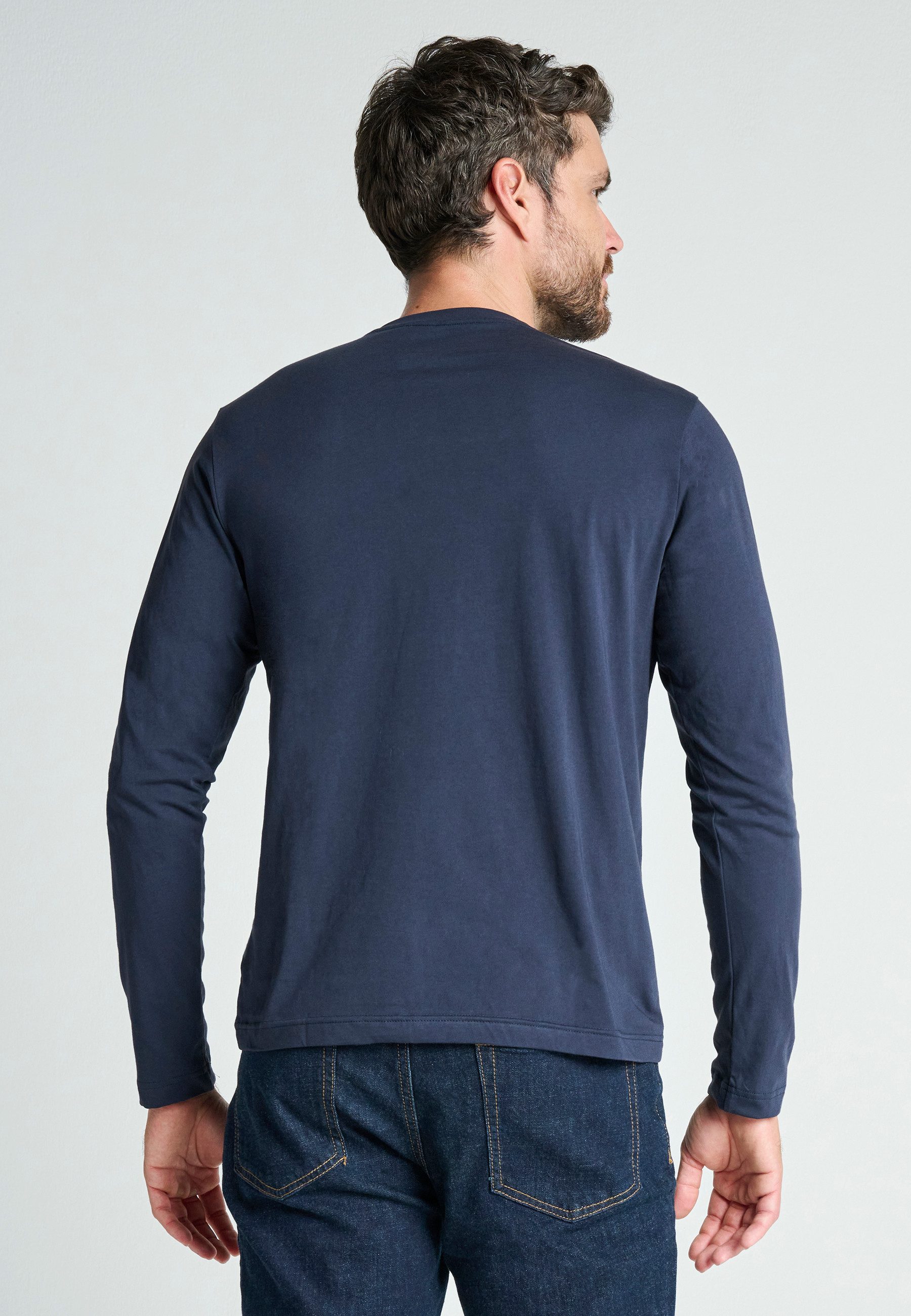 Jockey Langarmshirt American T-Shirt lockere Passform, lange Ärmel, Cotton, weich
