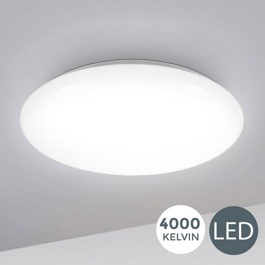 B.K.Licht LED Deckenleuchte »Leonis«, LED Deckenlampe 28cm 12W Wohnzimmer Design-Lampe Leuchte Weiß