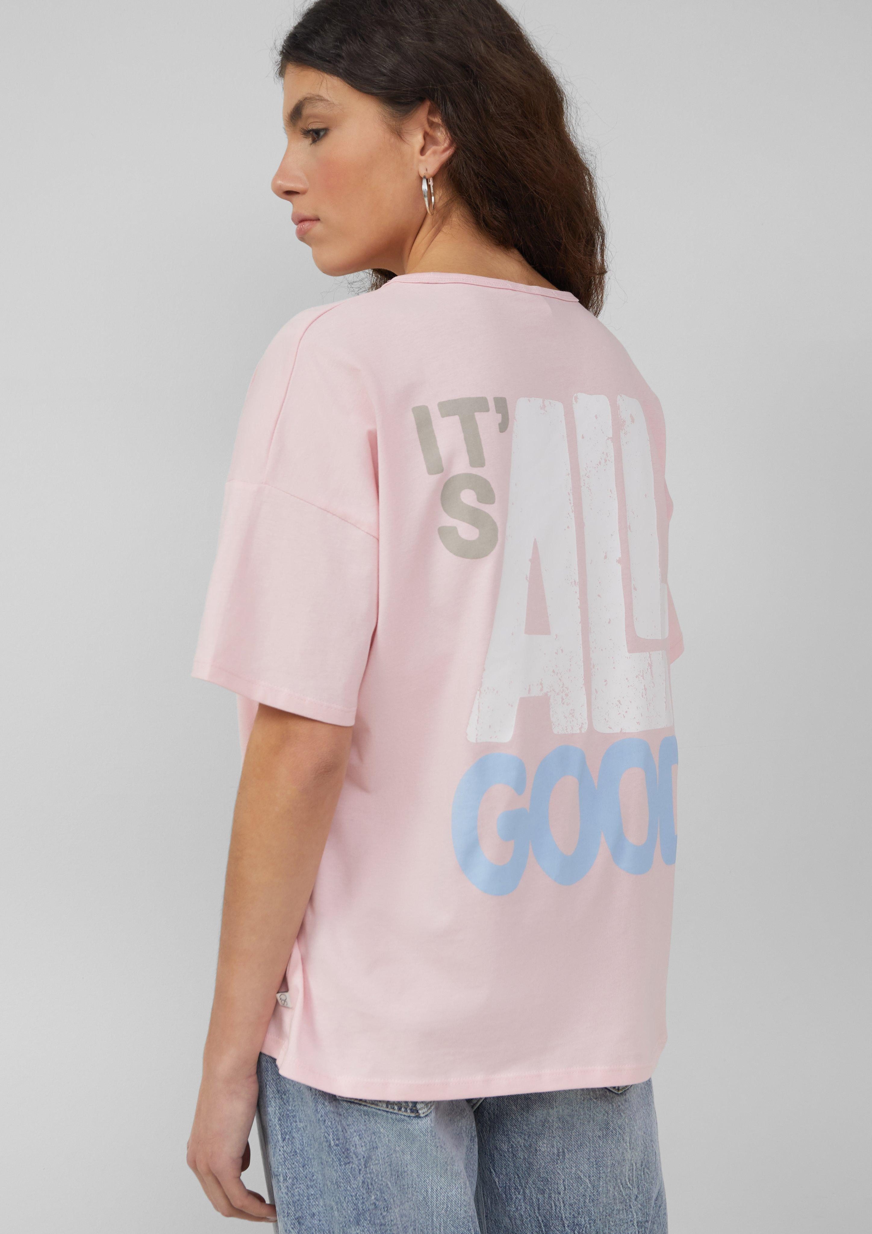 QS Kurzarmshirt Boyfriend-Shirt mit Front- und günstig online kaufen