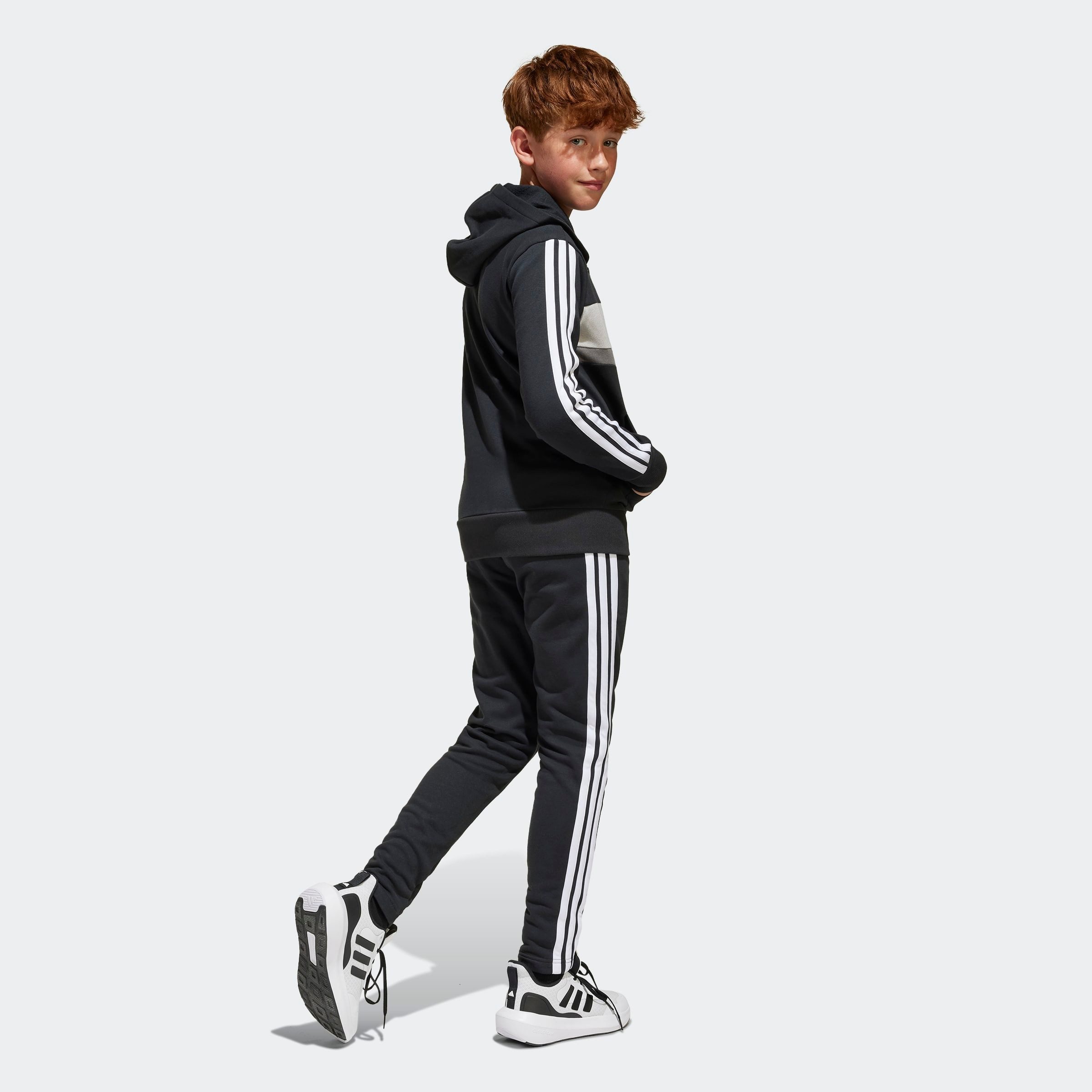 adidas Sportswear Trainingsanzug SEASONAL ESSENTIALS TIBERIO 3-STREIFEN KIDS (2-tlg)