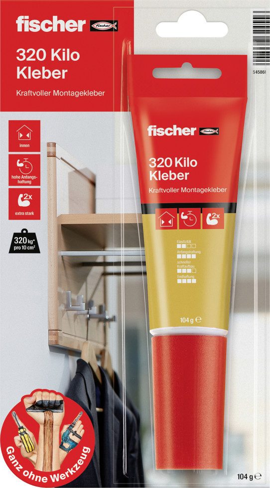 fischer Montagekleber Fischer Montagekleber 80 ml Montagekleber mit