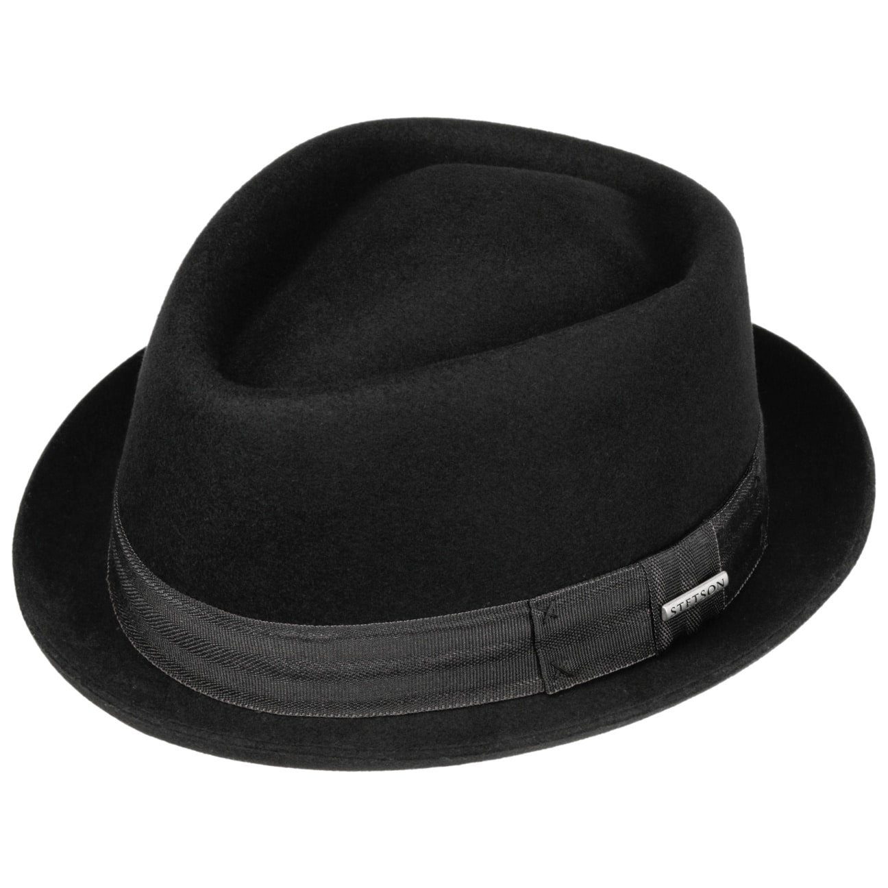 Stetson Fedora (1-St) Pork Pie mit Ripsband
